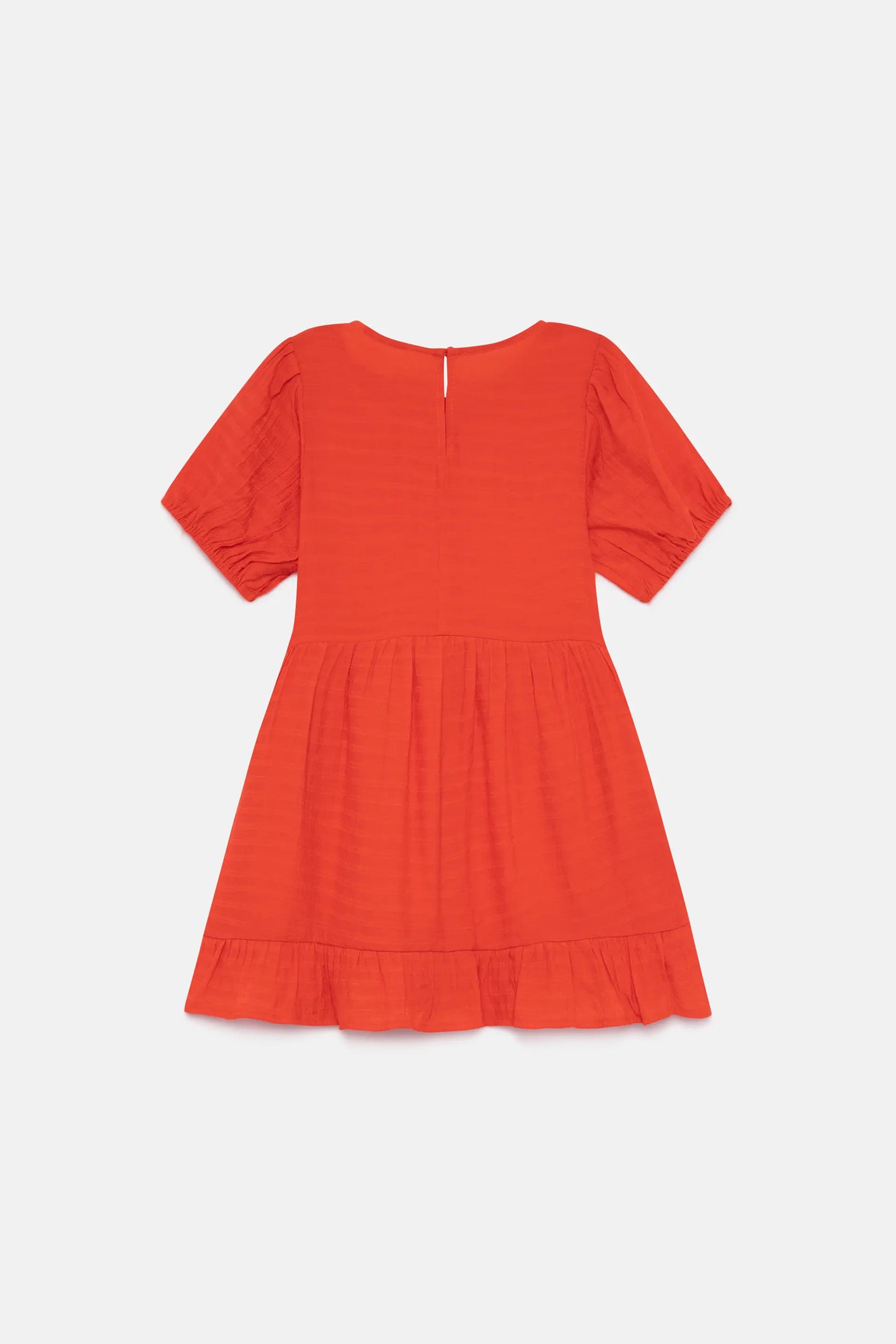 Vestido corto de niña naranja