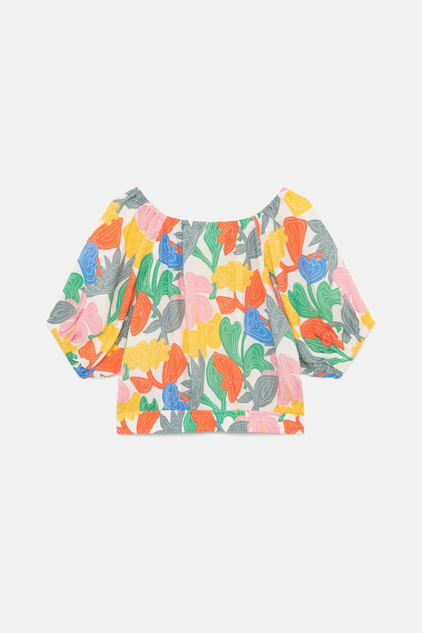 Top corto de niña floral Florere