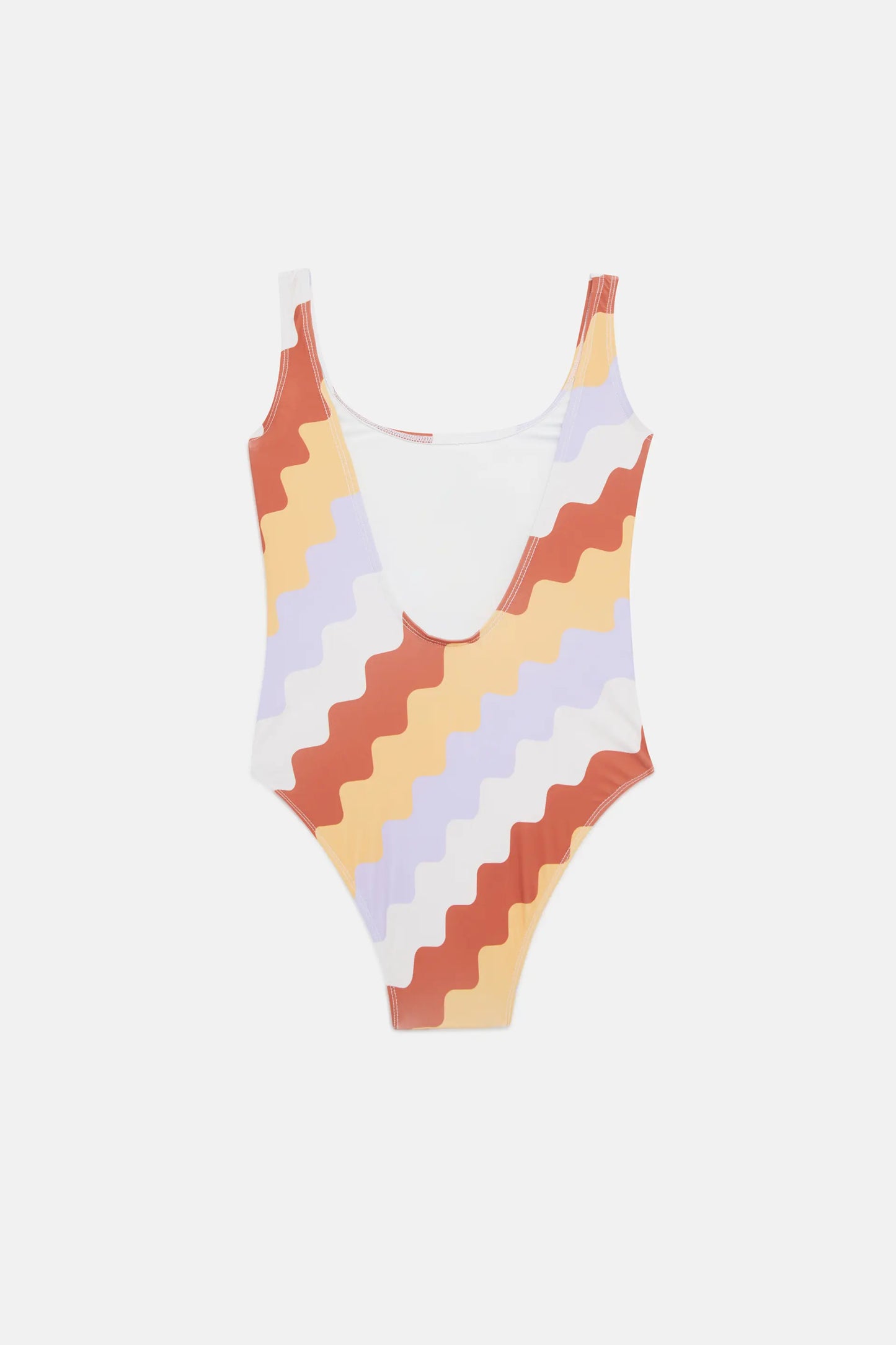 Bañador de niña estampado Zigzag