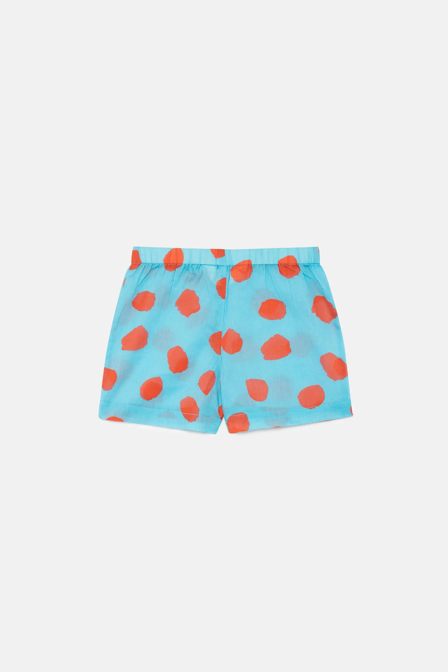 Short de niña de lunares azul