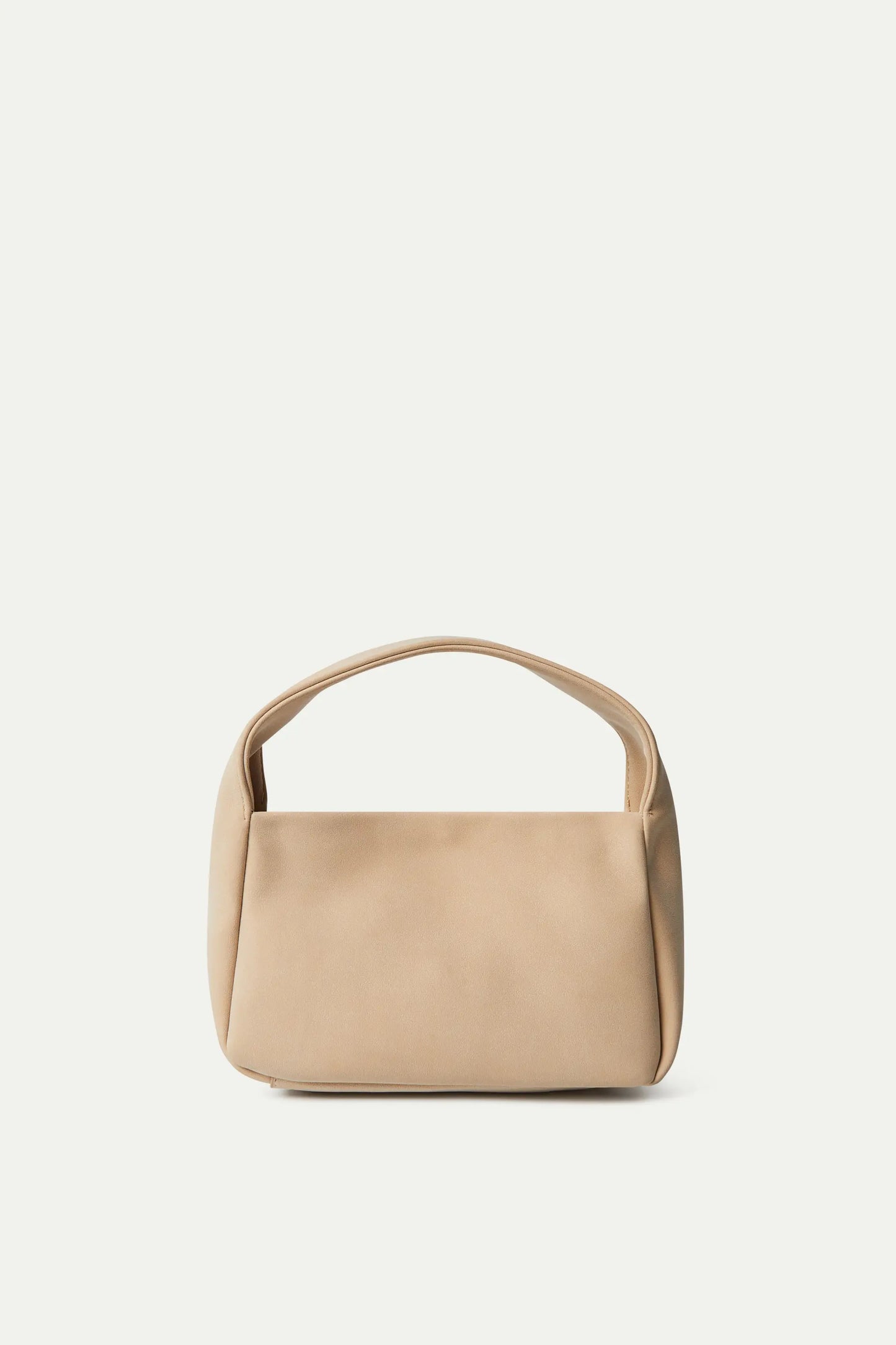 Cream white strap handbag