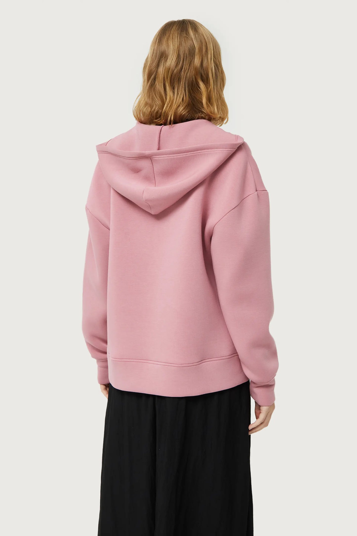 Sudadera con capucha rosa