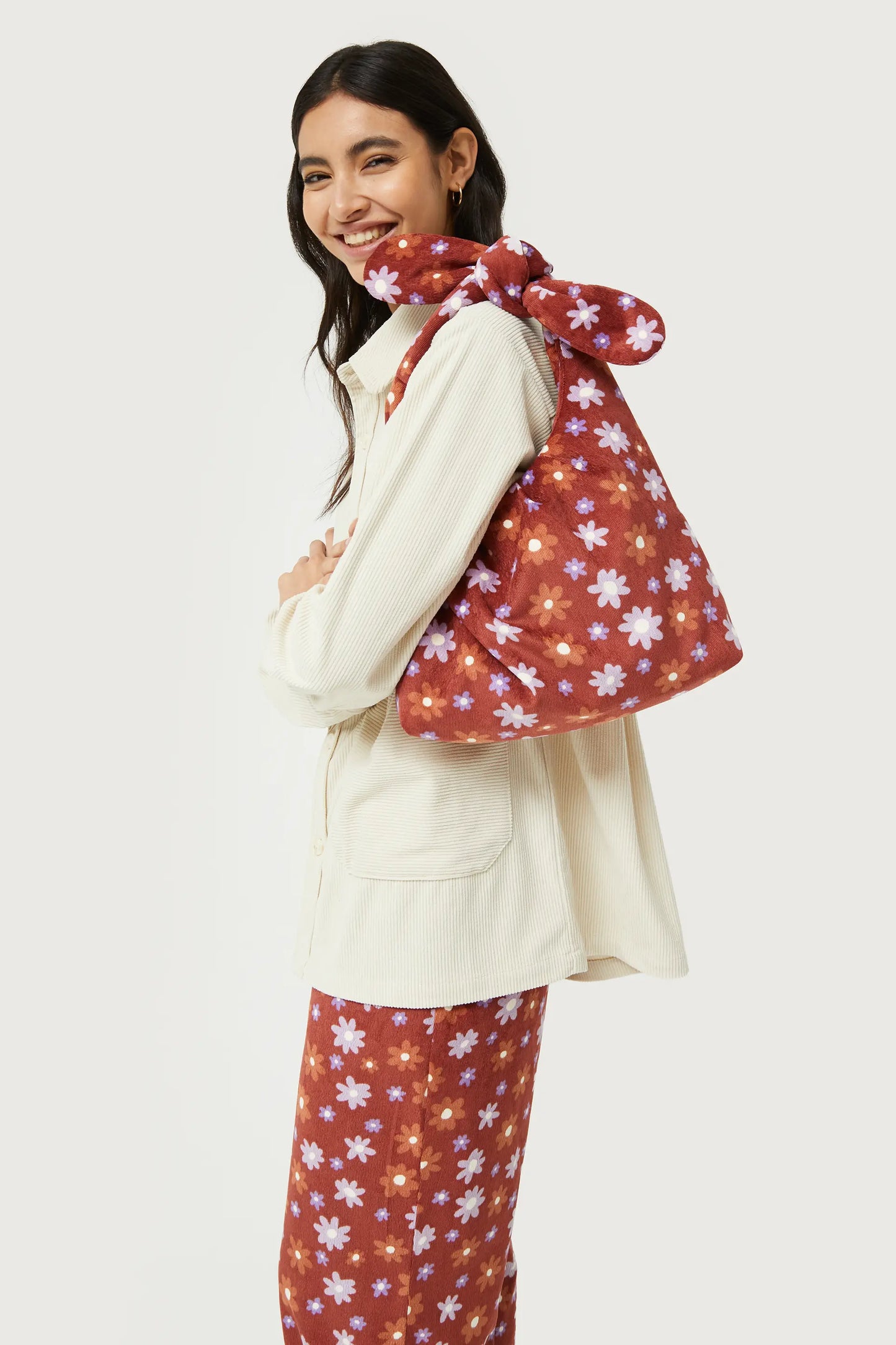 Bolso hombro con estampado floral Montana