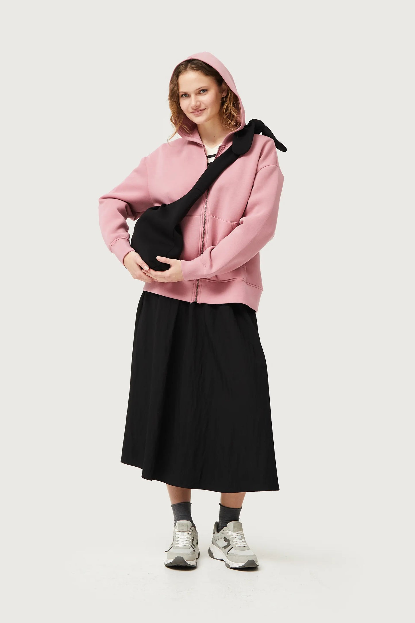 Bolso hombro de neopreno negro