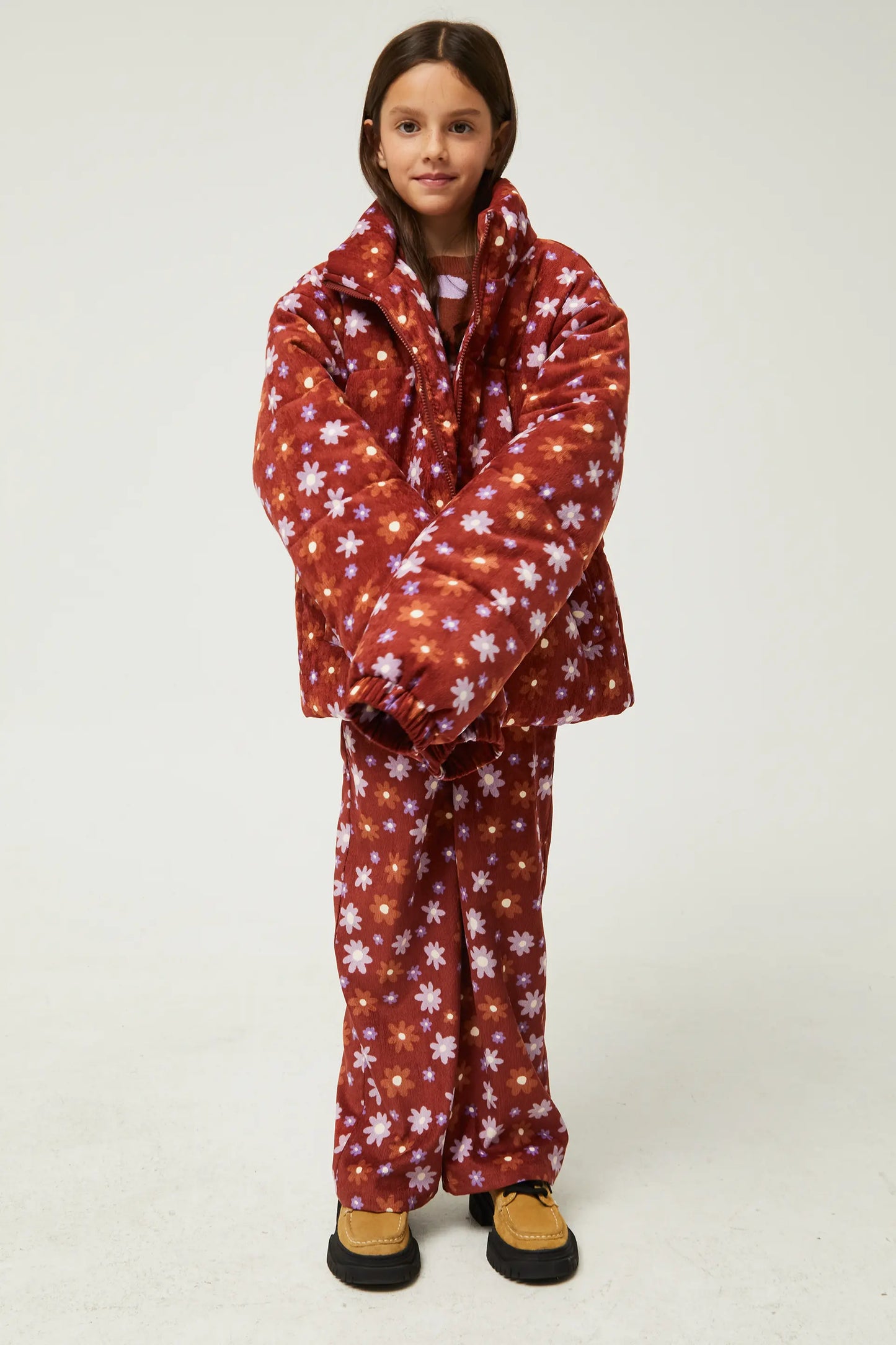 Mono largo de niña estampado floral Montana