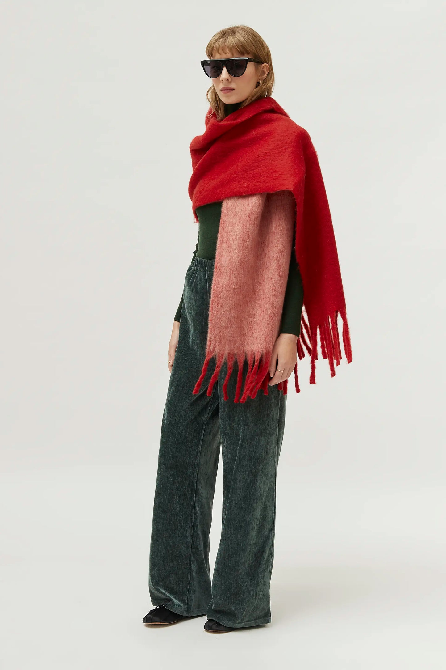 Pantalón de chenilla verde