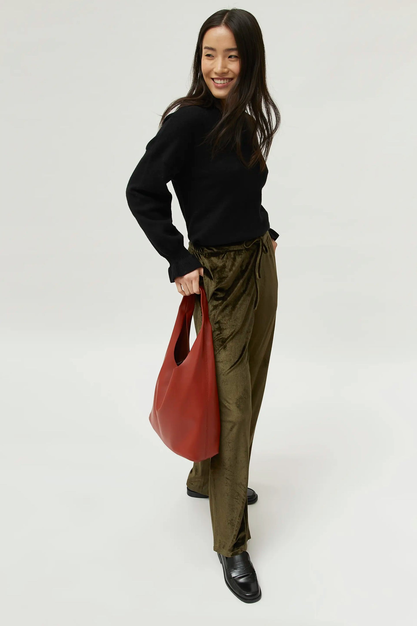 Pantalón de terciopelo verde