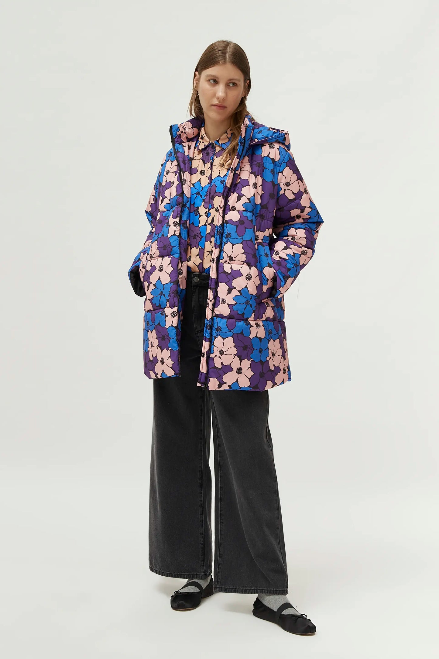 Camille floral print shirt