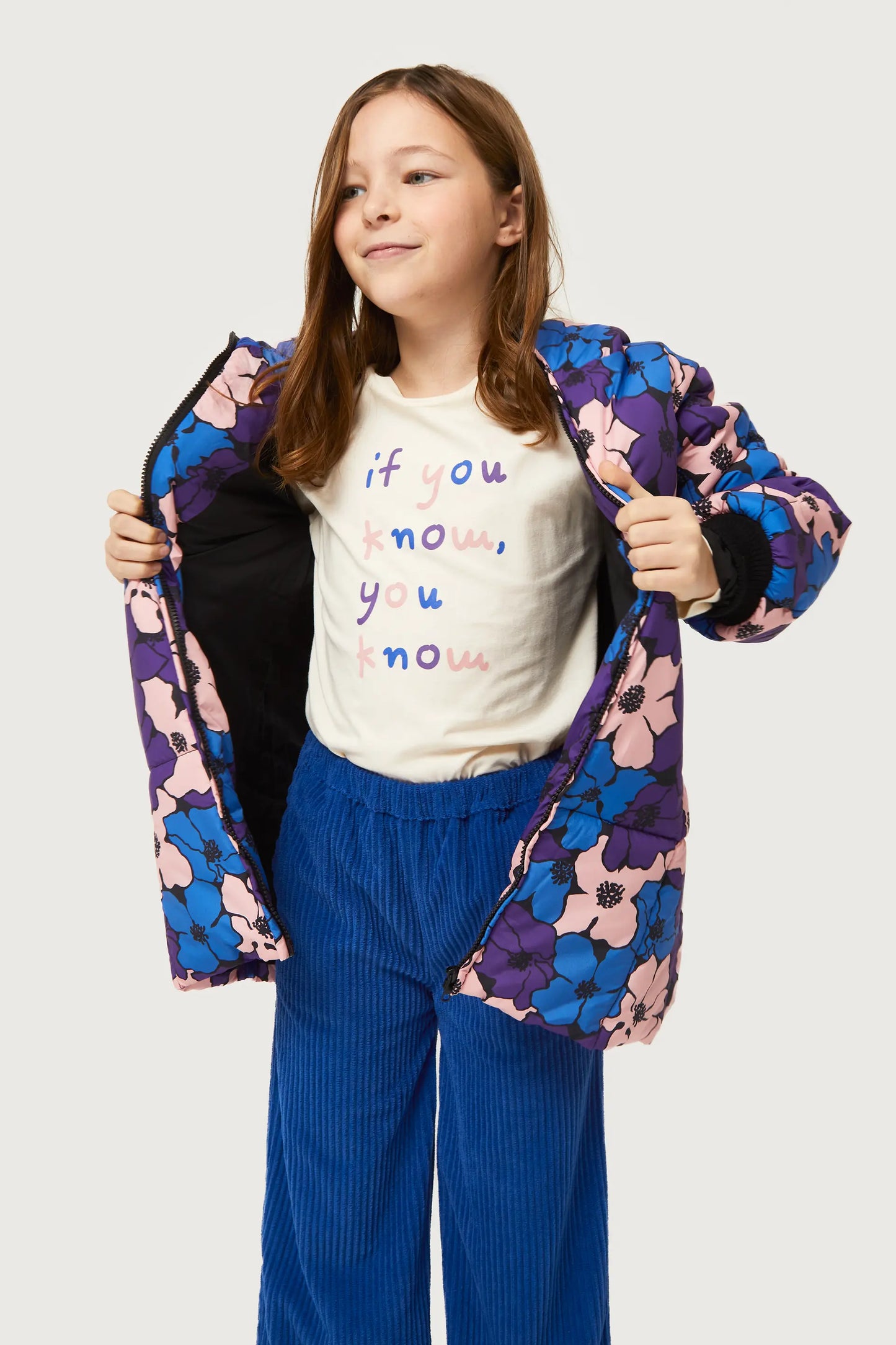 Camiseta de niña con print If you know, you know