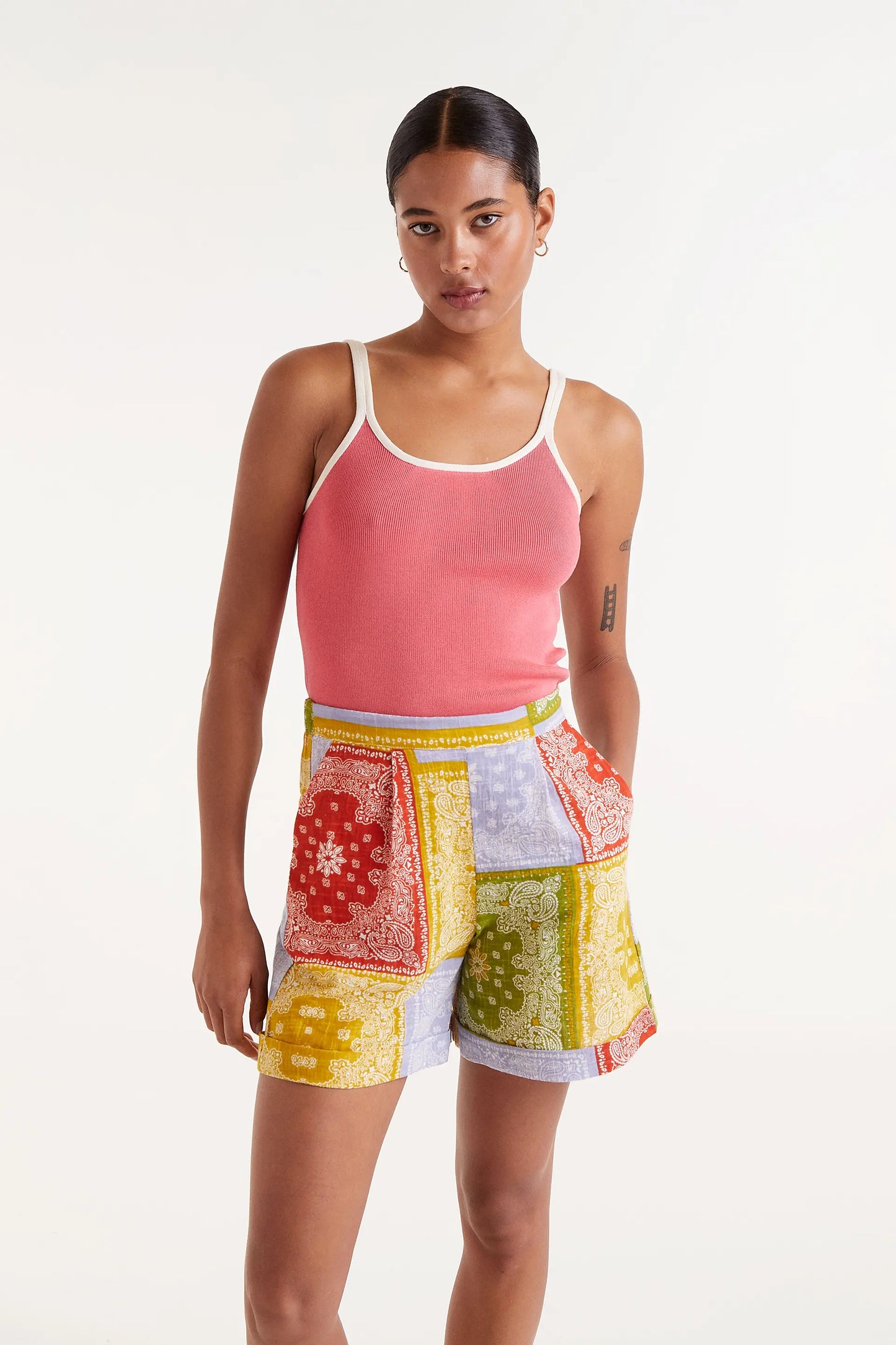 Shorts estampado Pastels