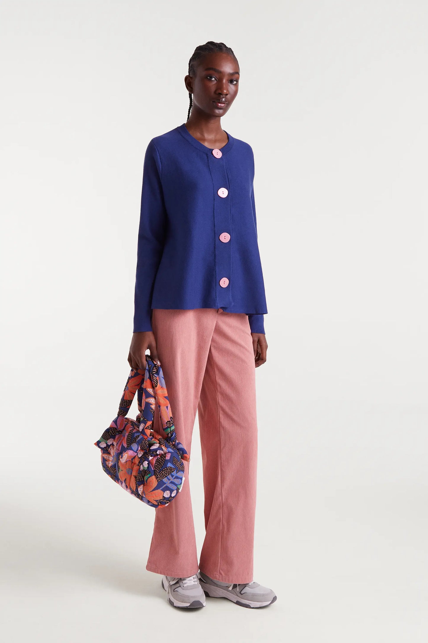 Cárdigan de punto envasé navy blue