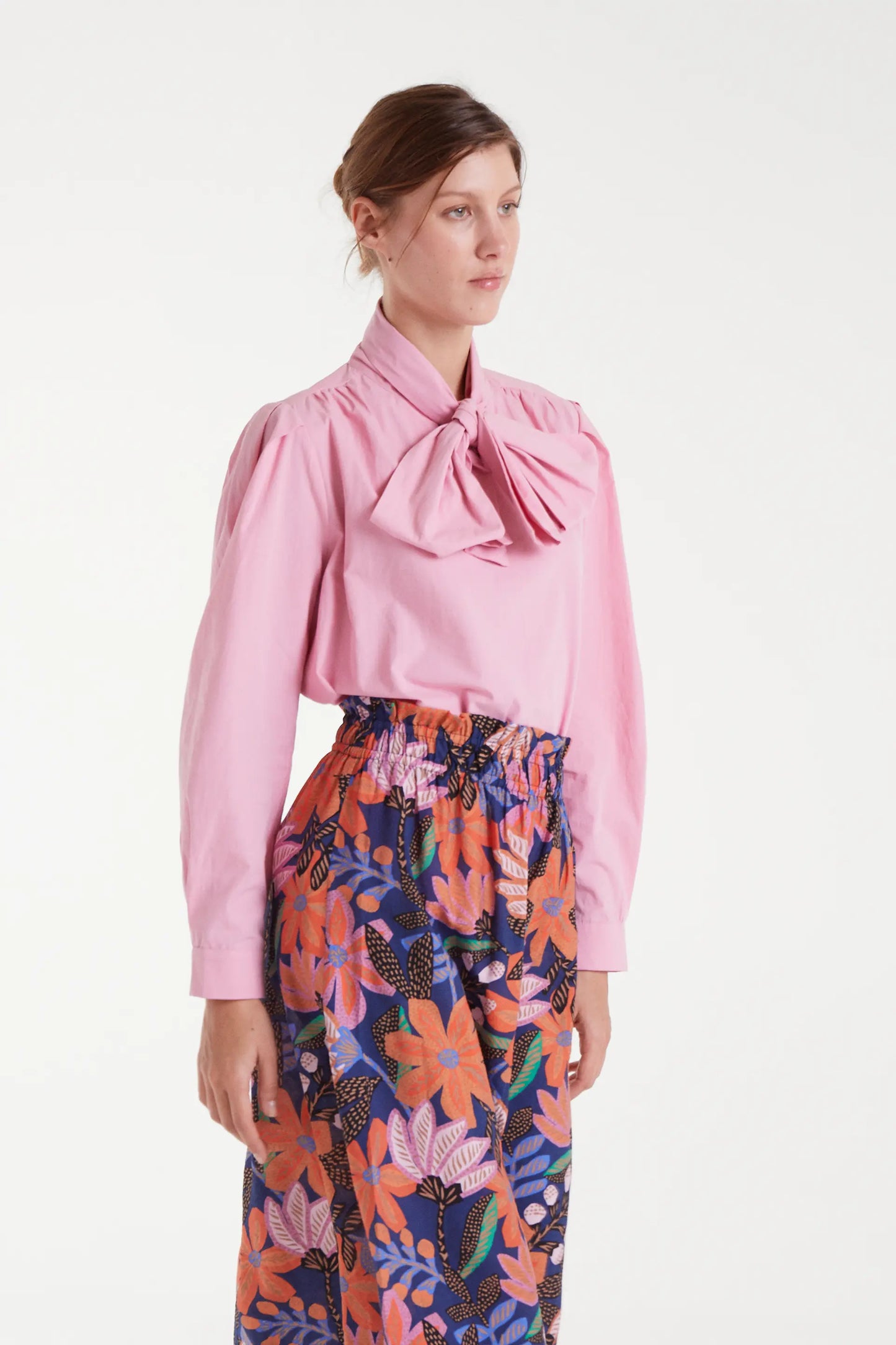 Camisa 100% algodón lazada rosa