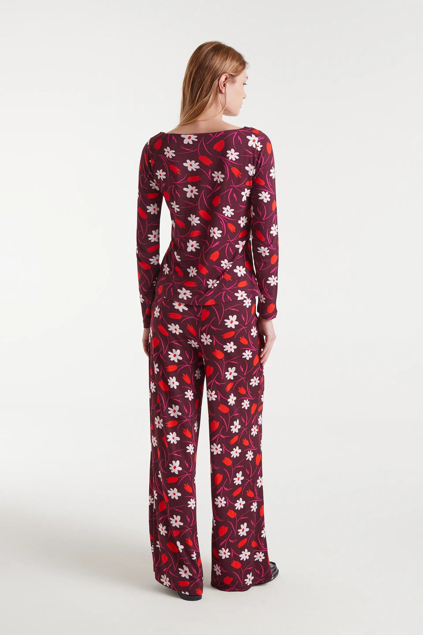 T-shirt con stampa di tulipani