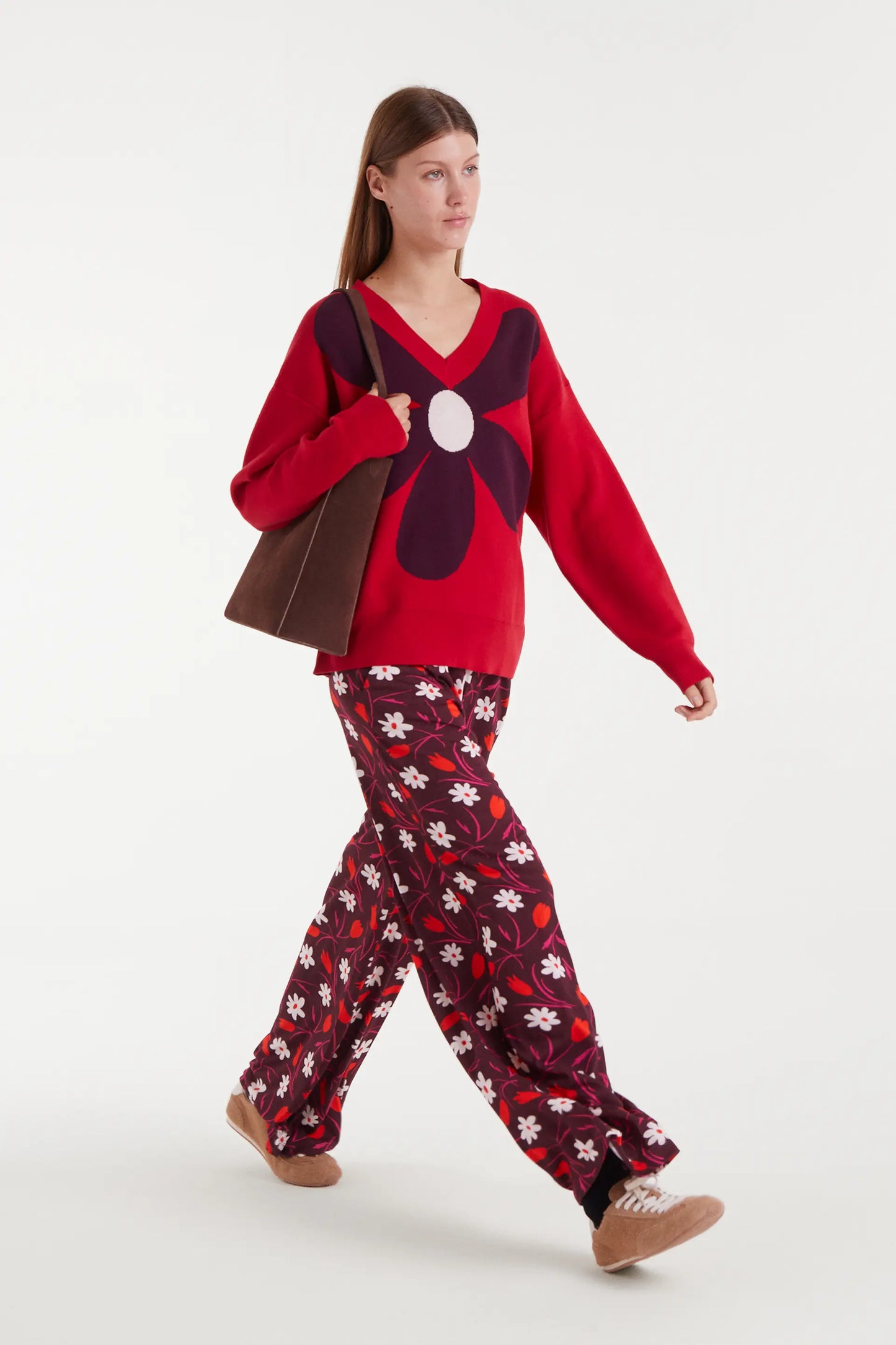 Tulip print trousers