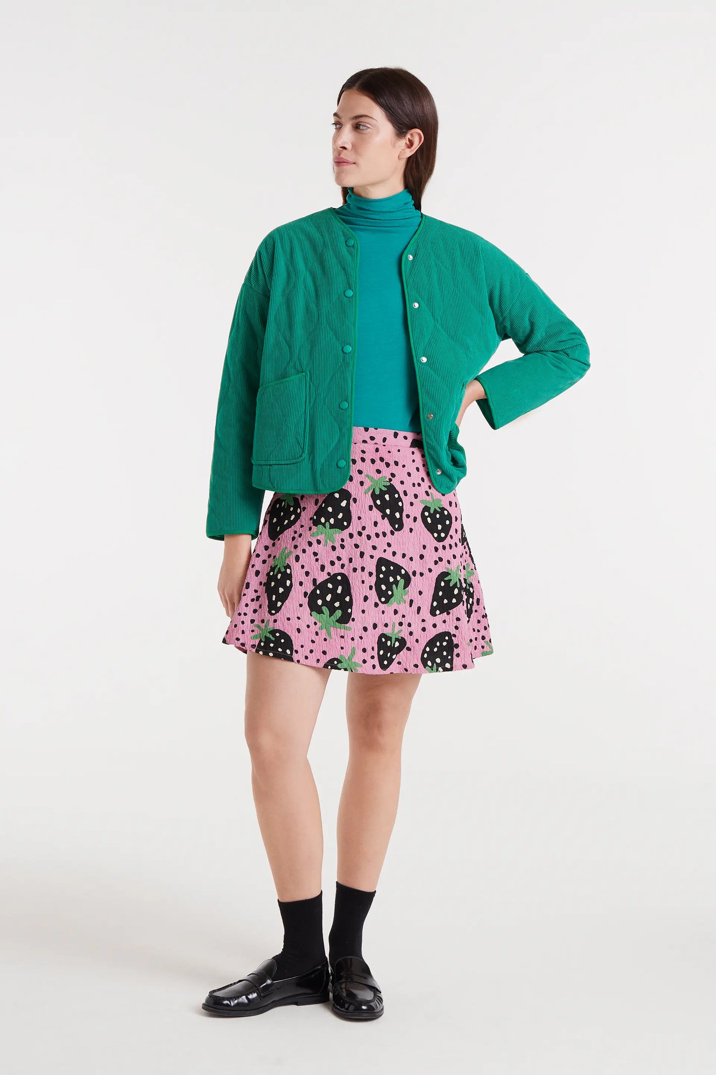 Short skirt with Morango Big print