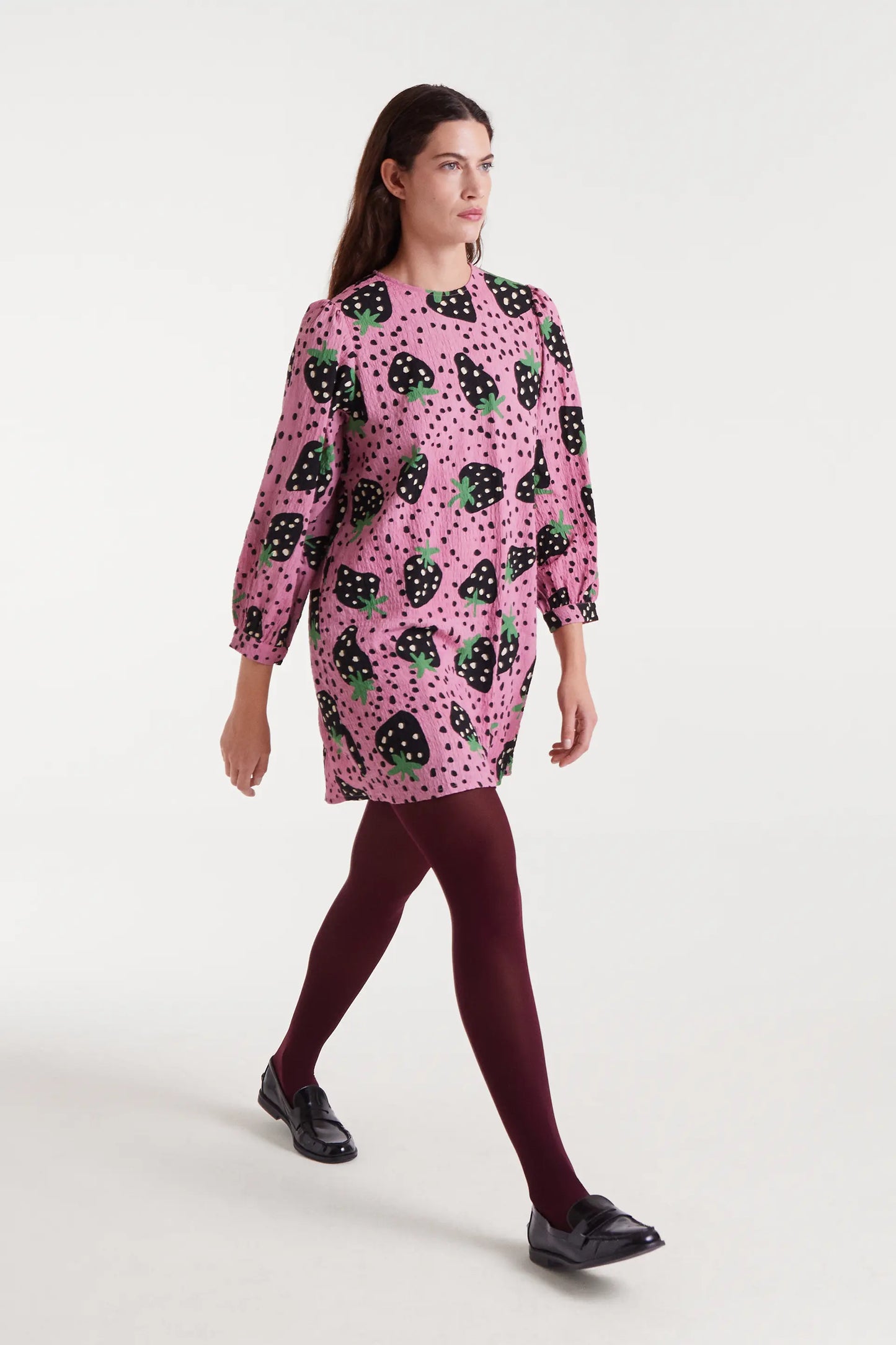 Abito corto con stampa Morango Big