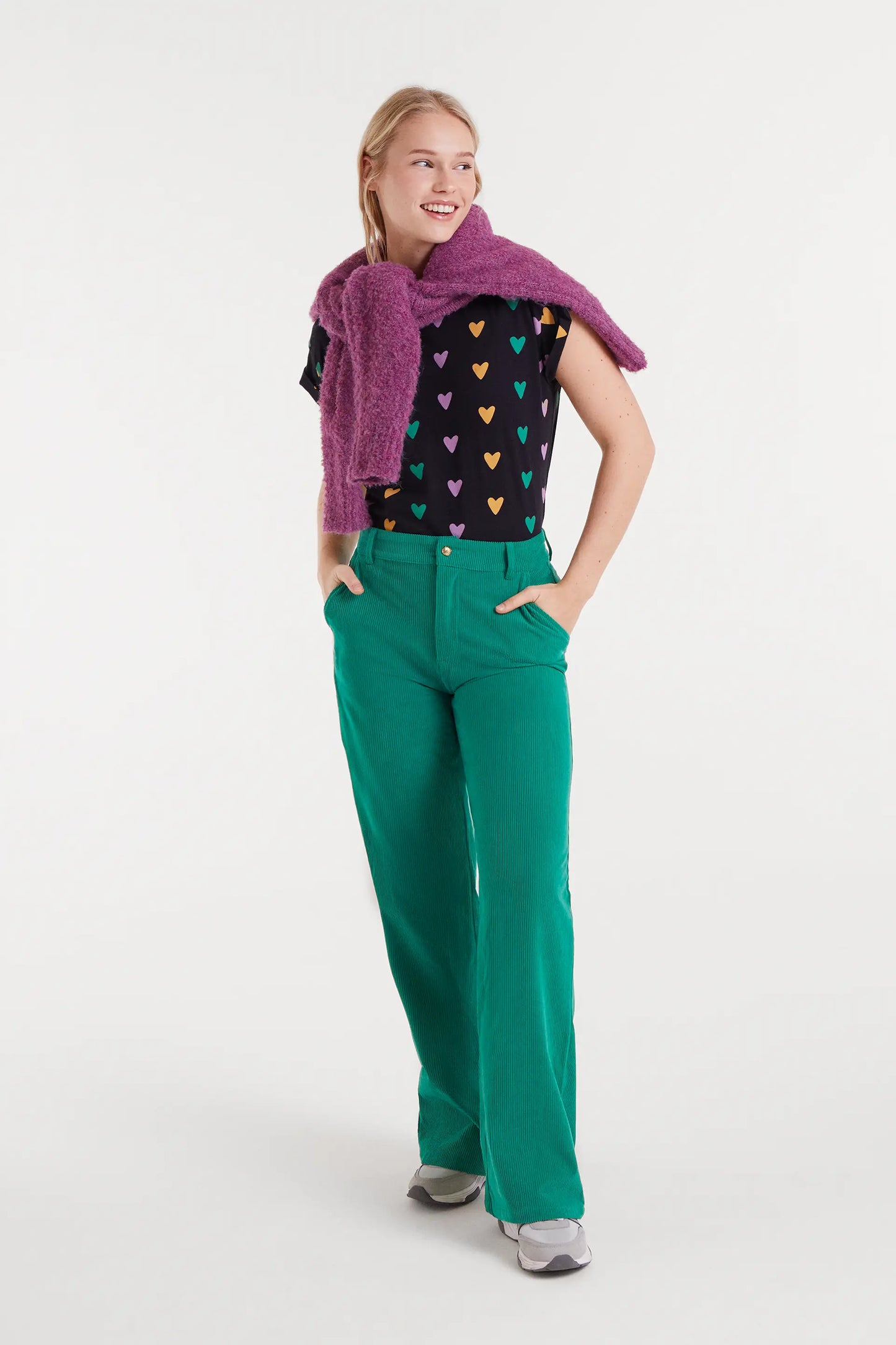 Camiseta 100% algodón con estampado Cupido Lines