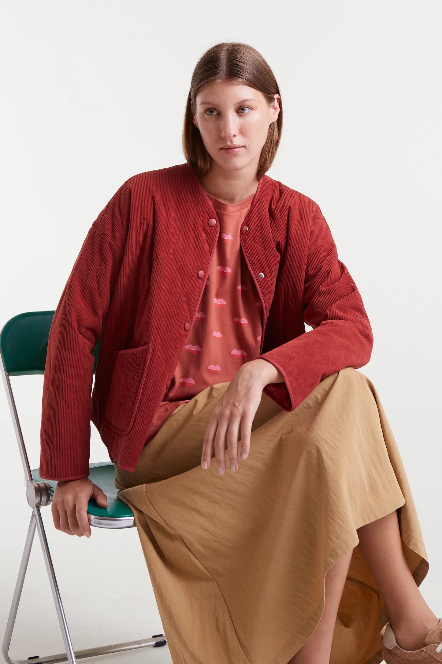 100% cotton T-shirt with Lips print