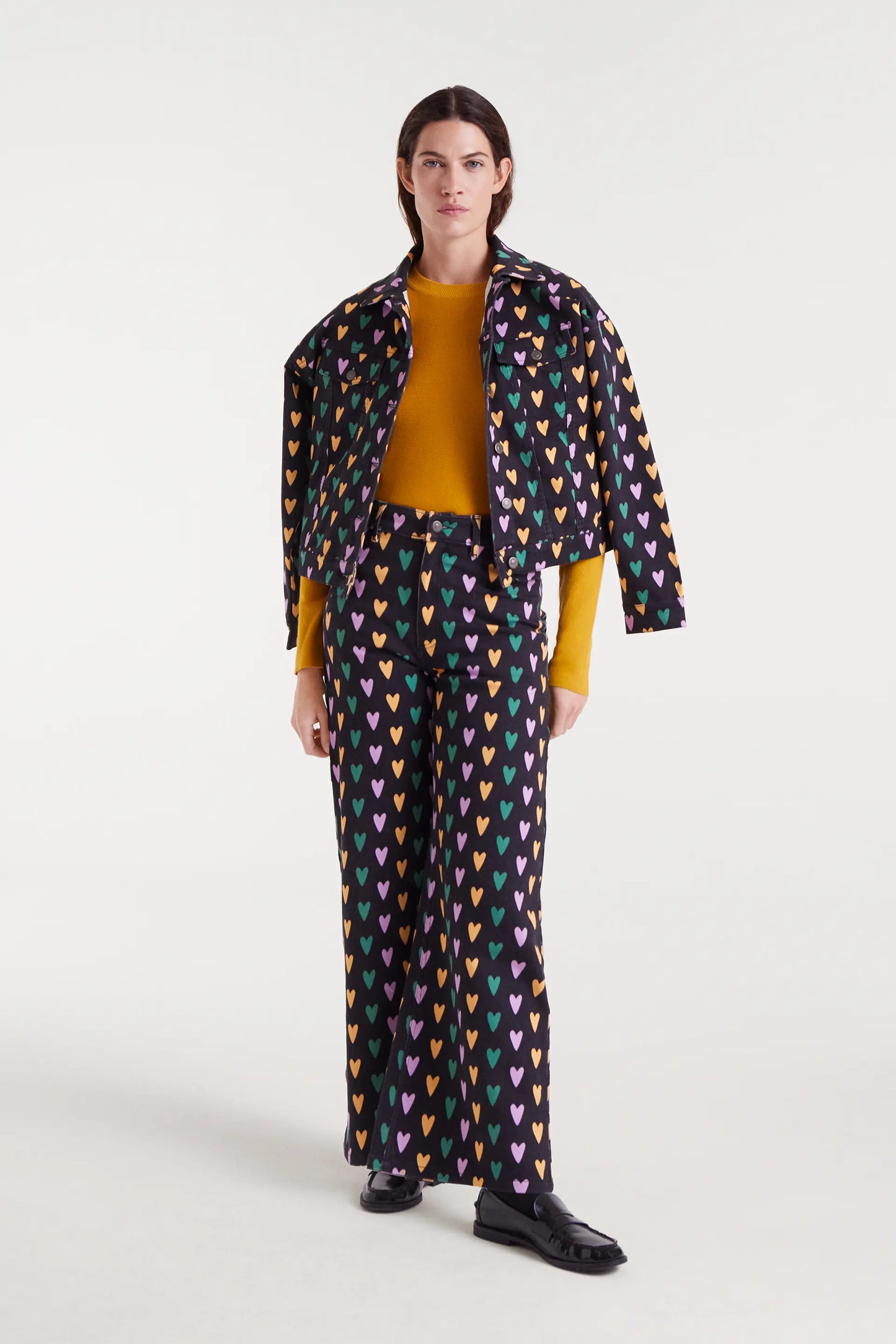 Jeans con stampa Cupid Lines