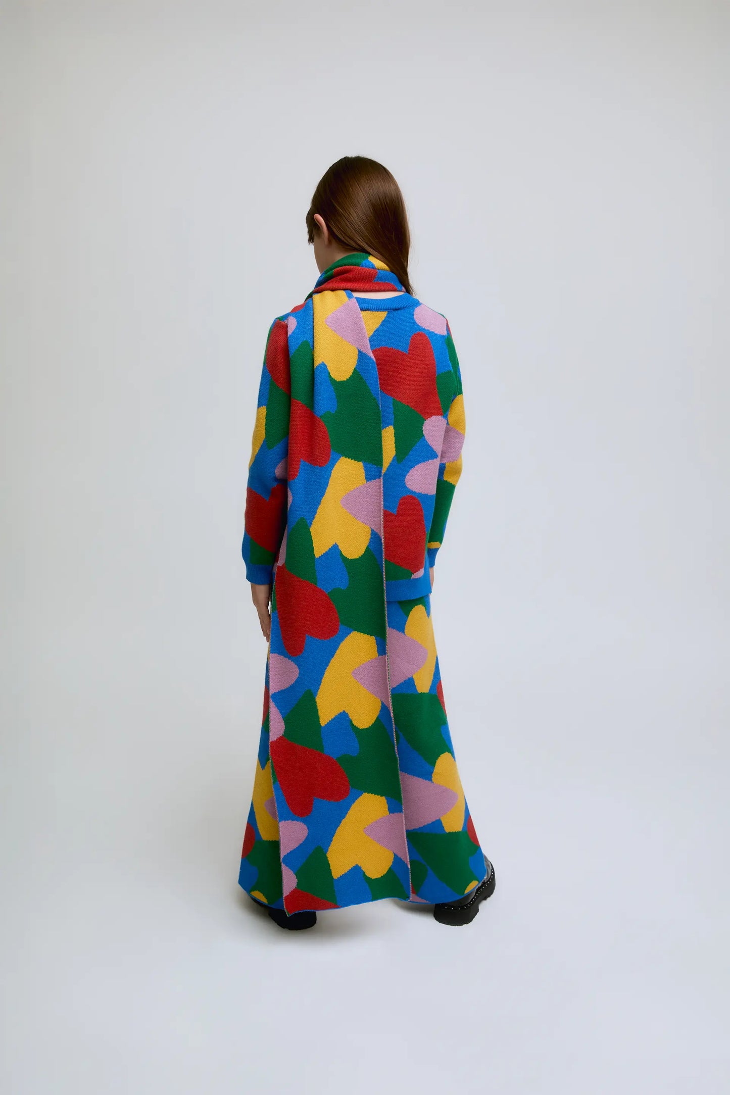 Sciarpa da bambina con stampa Cupido