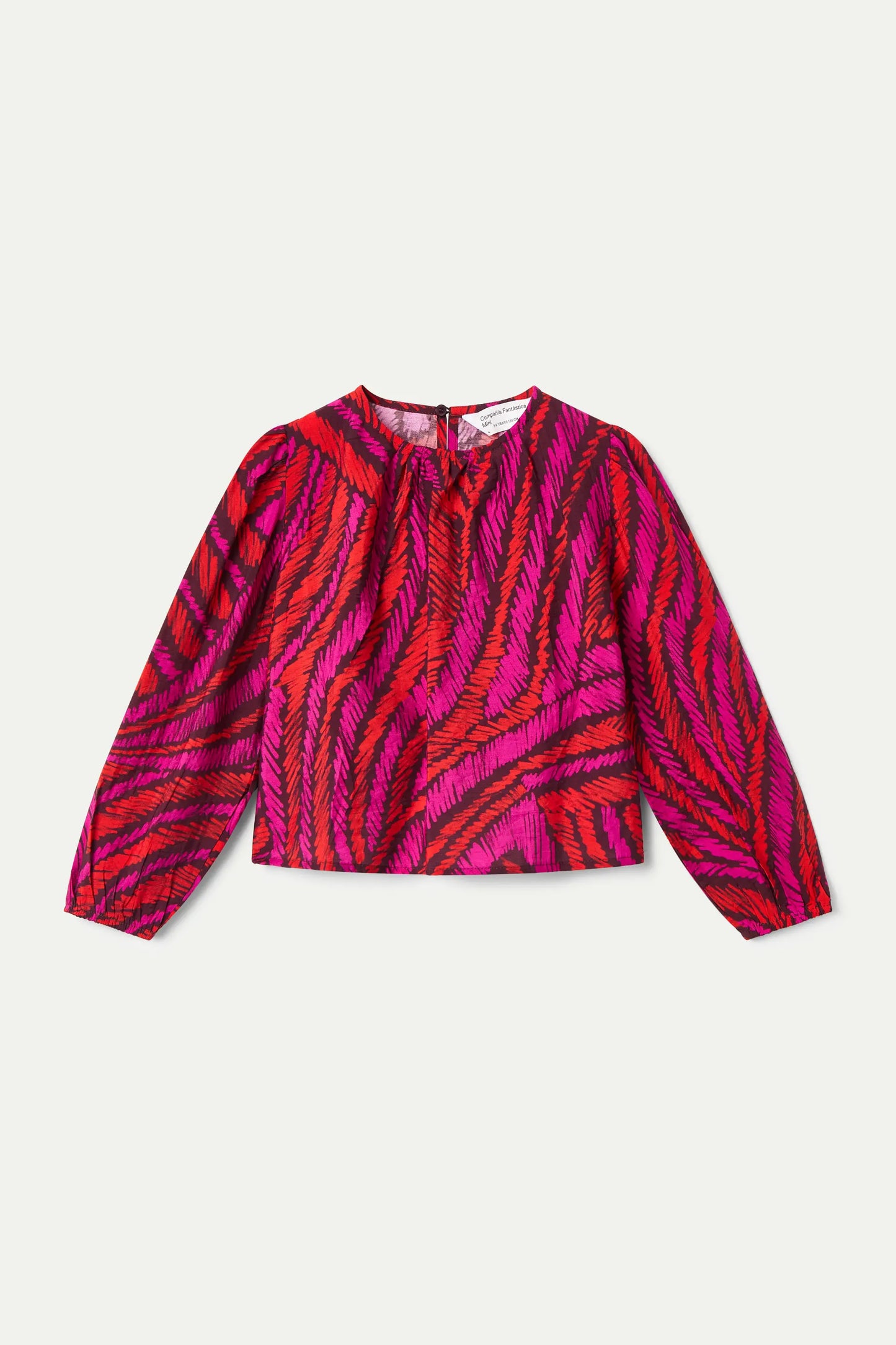 Top de manga larga estampado Fedora