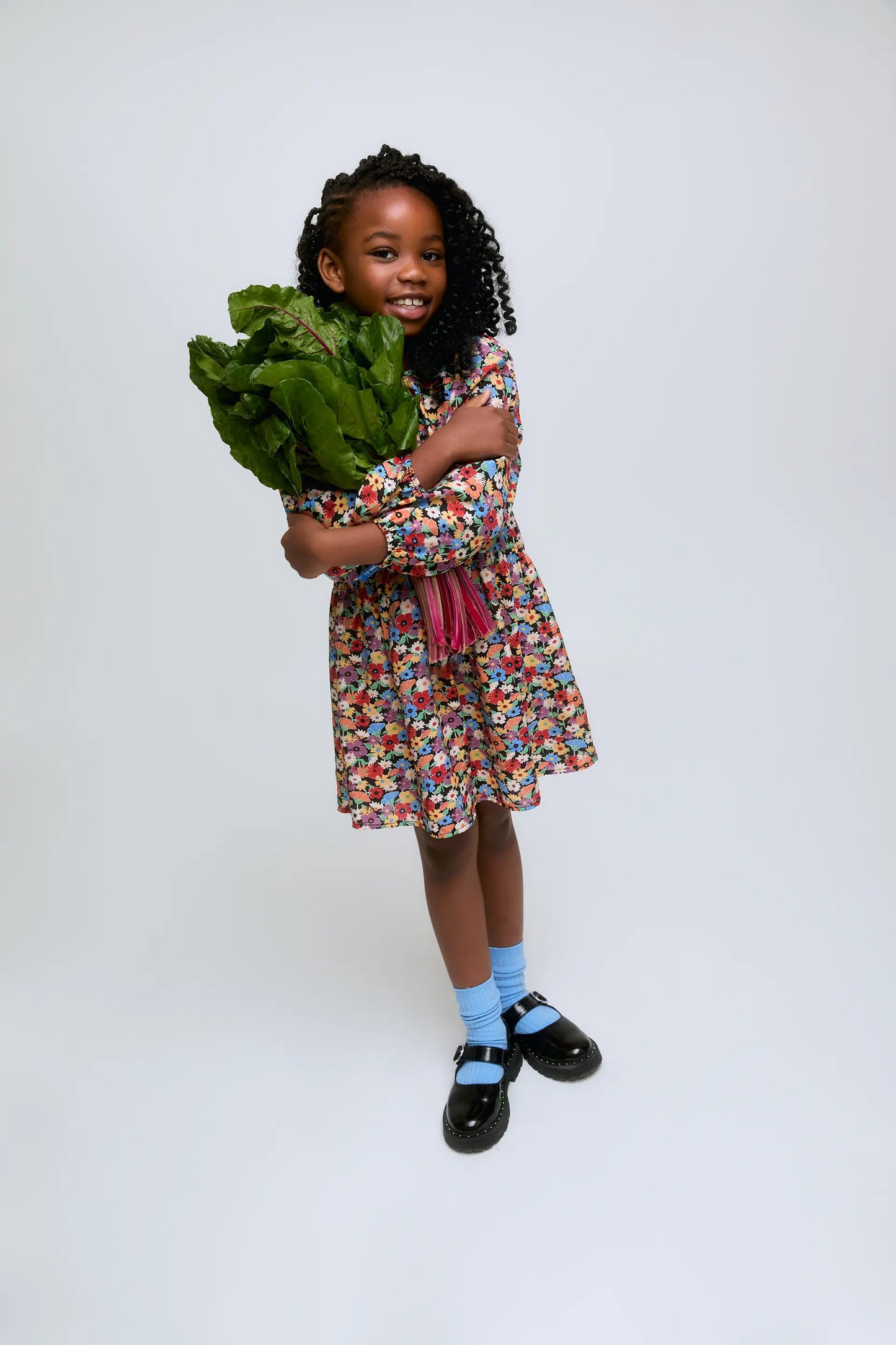 Abito corto a maniche lunghe con stampa Hampton