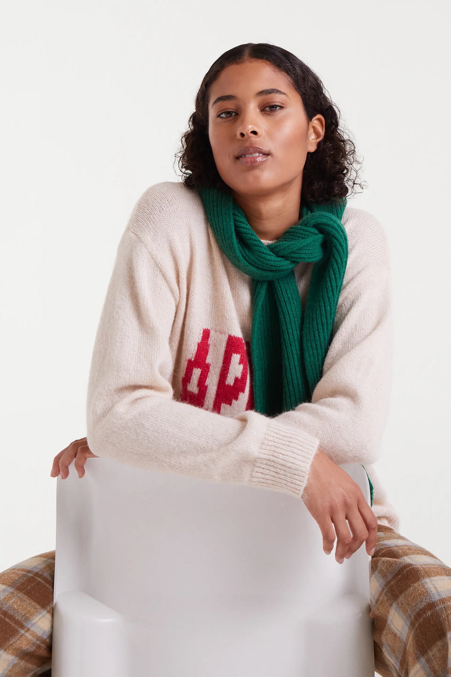 Maglione jacquard con stampa Après Ski