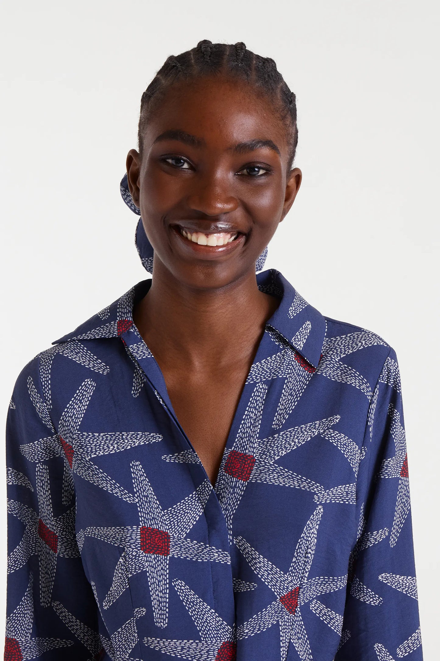 Starship print midi dress