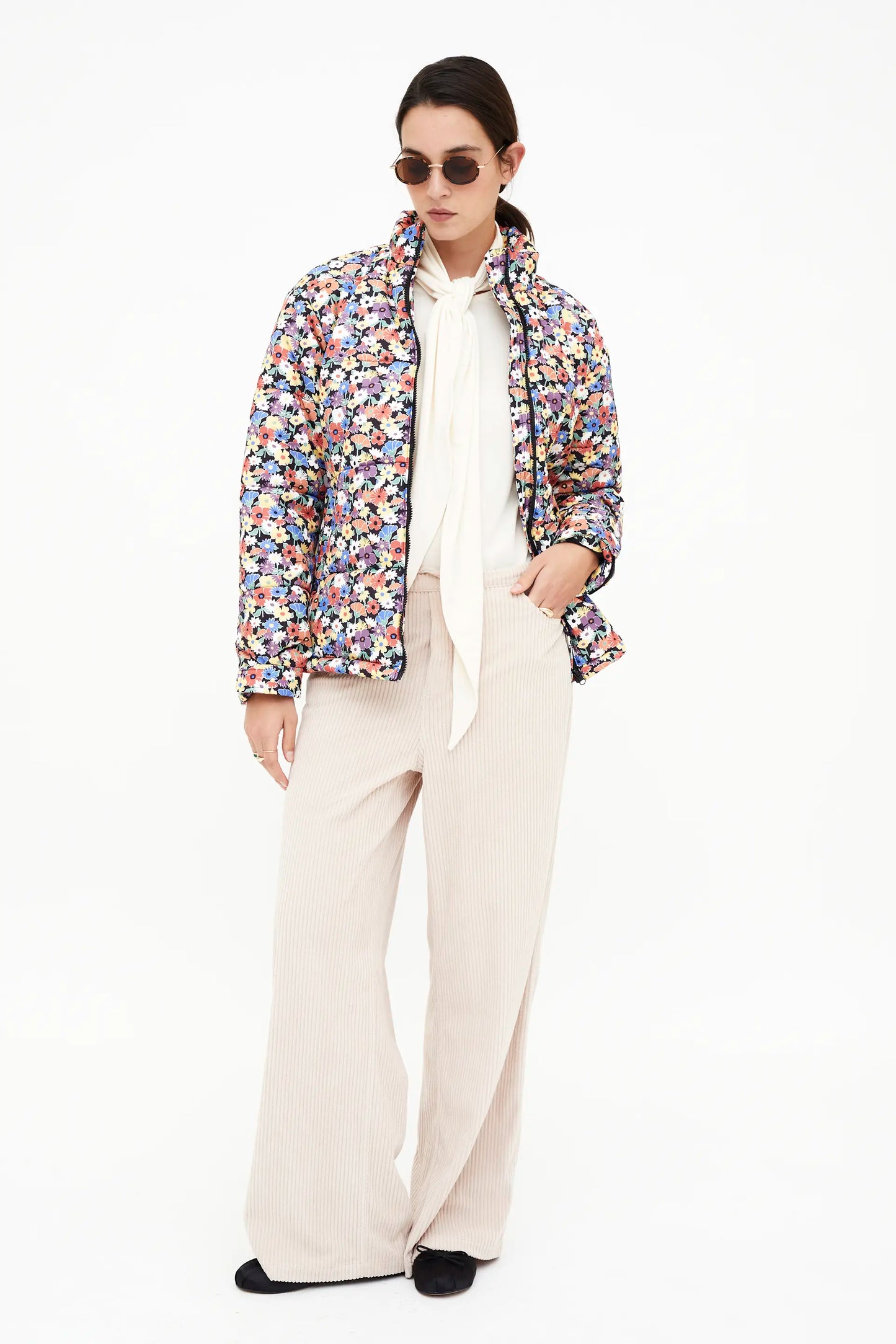 Cappotto corto Hampton con stampa piccola