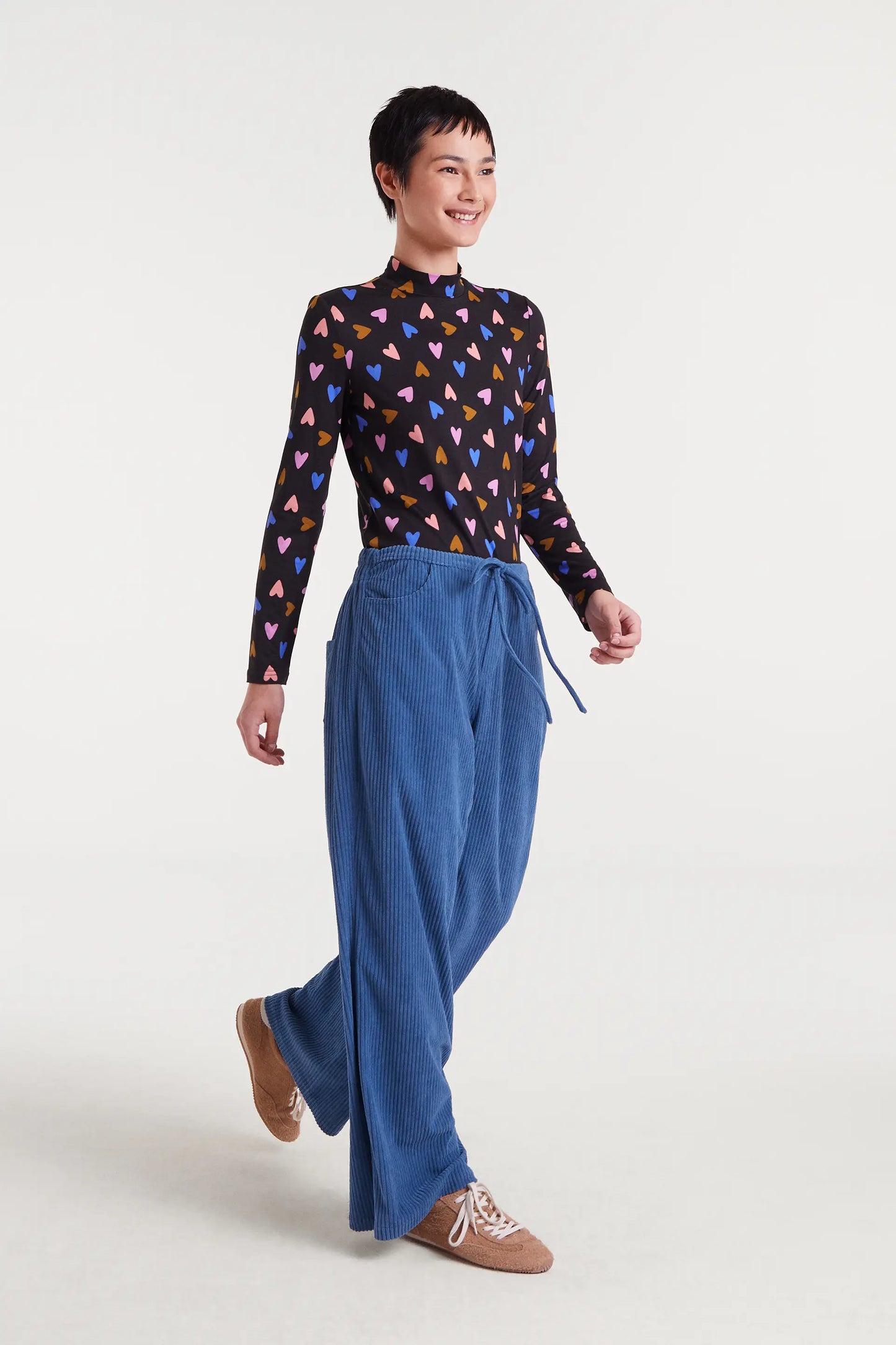 Long-sleeved T-shirt with Potpourri print