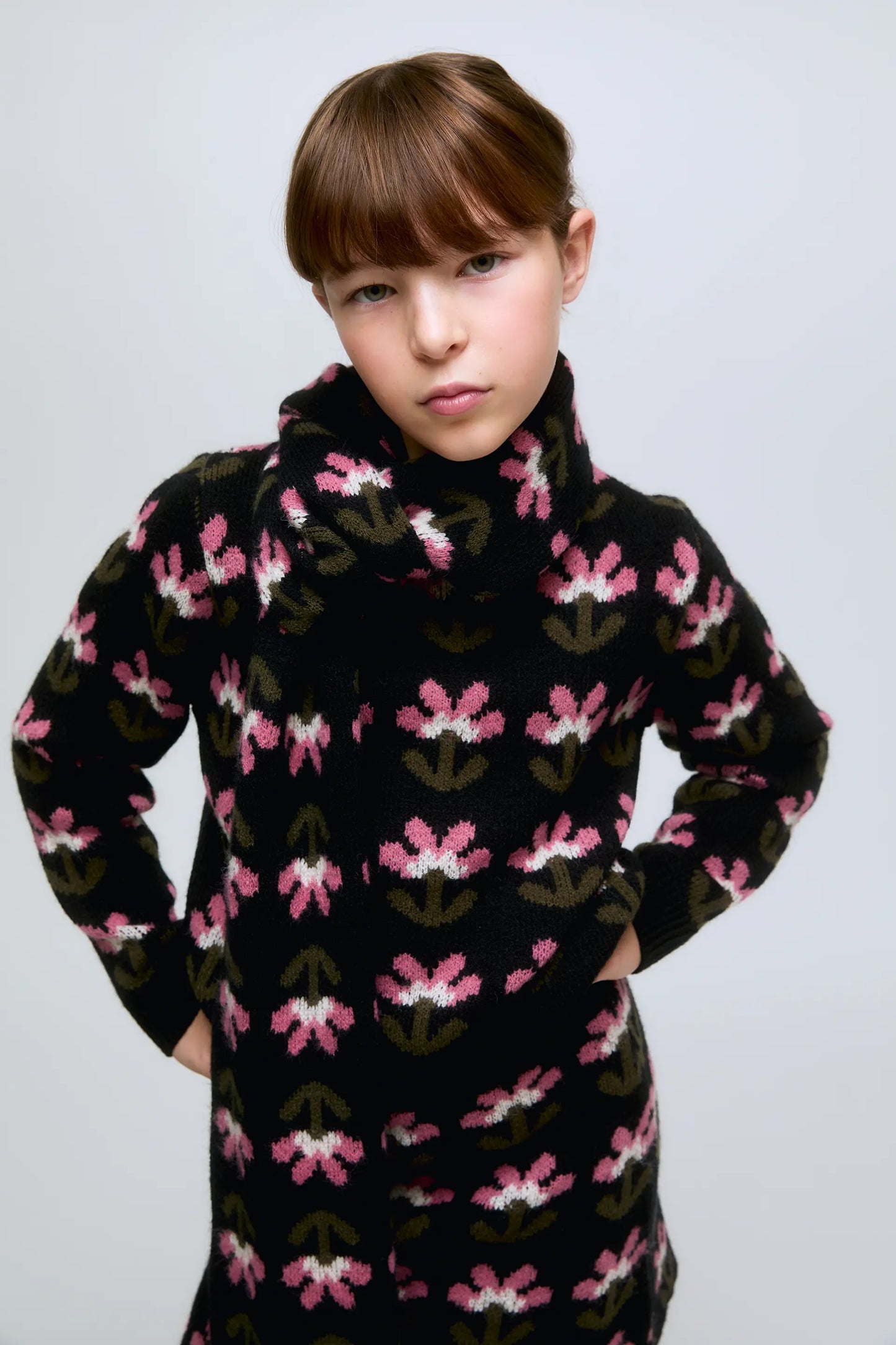 Bufanda de niña con estampado floral Baboushka