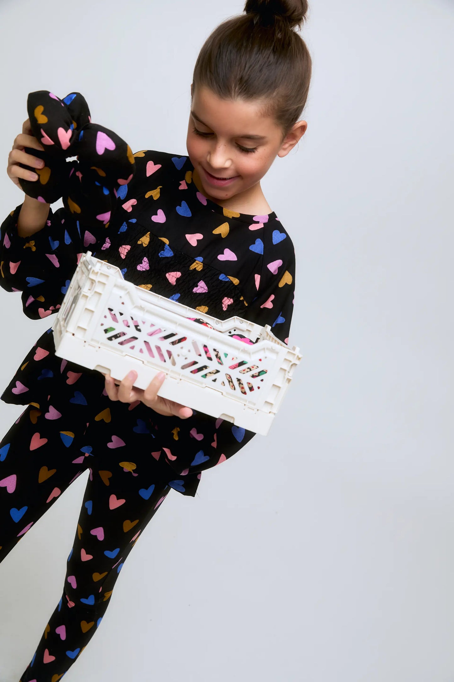 Leggings da bambina con stampa Potpourri