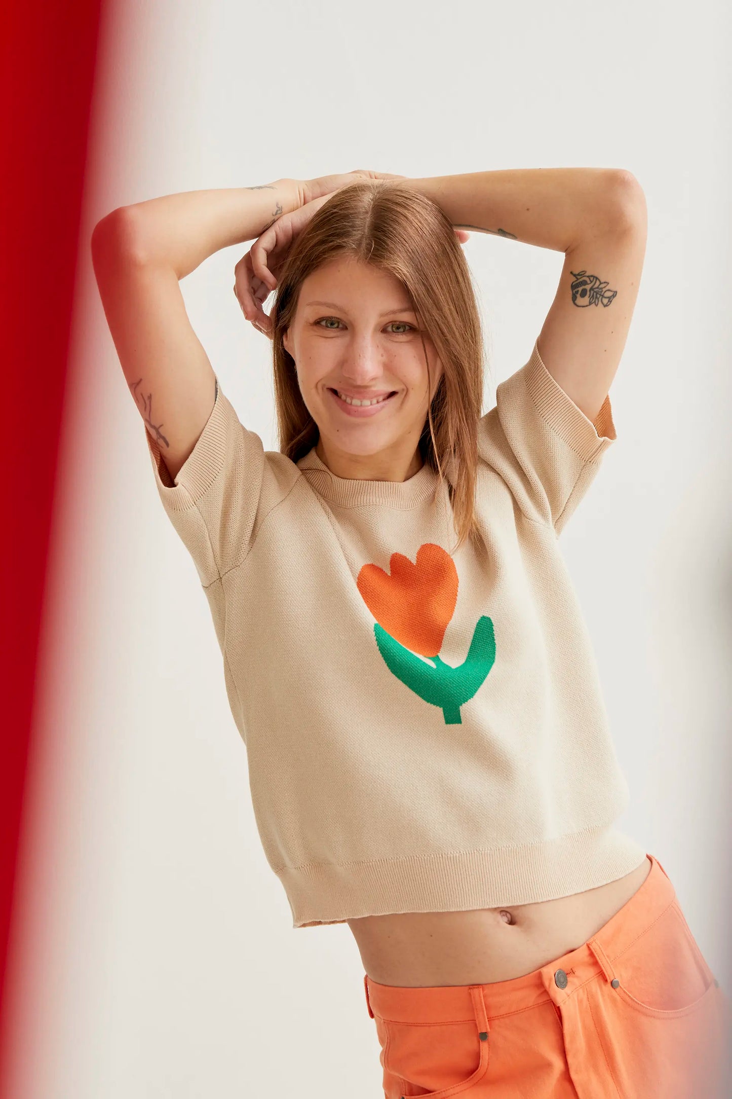 Jersey punto con estampado Tulip Big