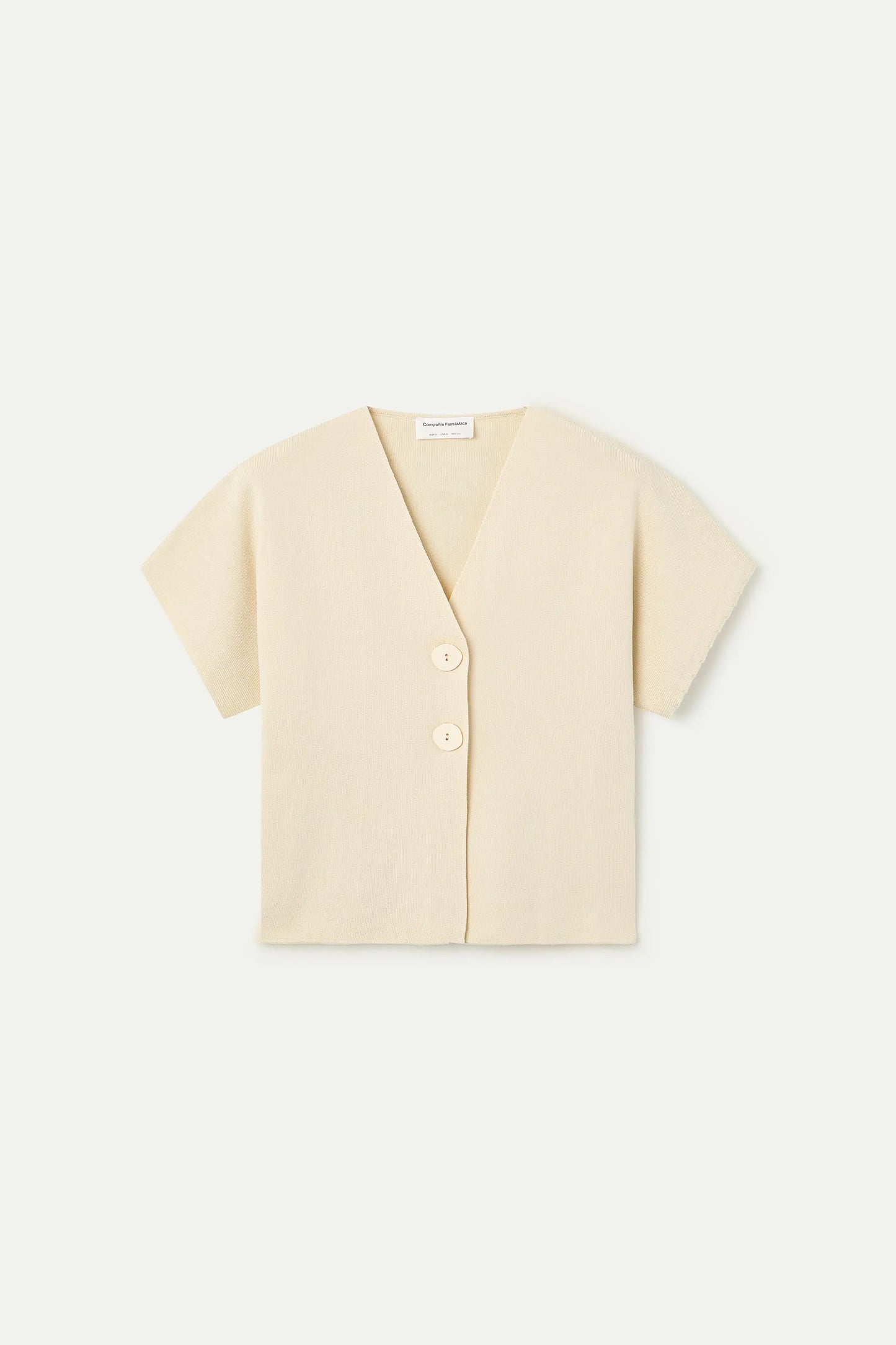 Cárdigan punto beige