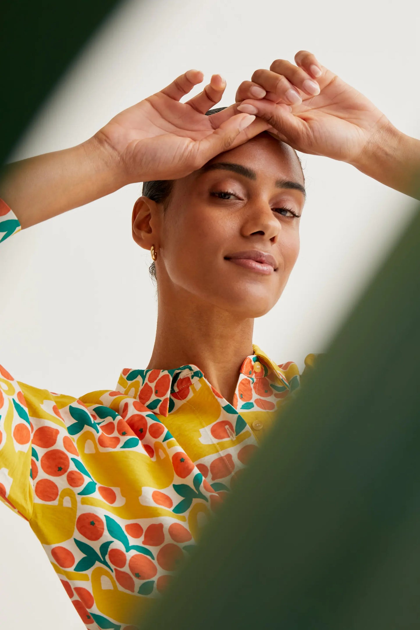 Camicia con stampa di agrumi