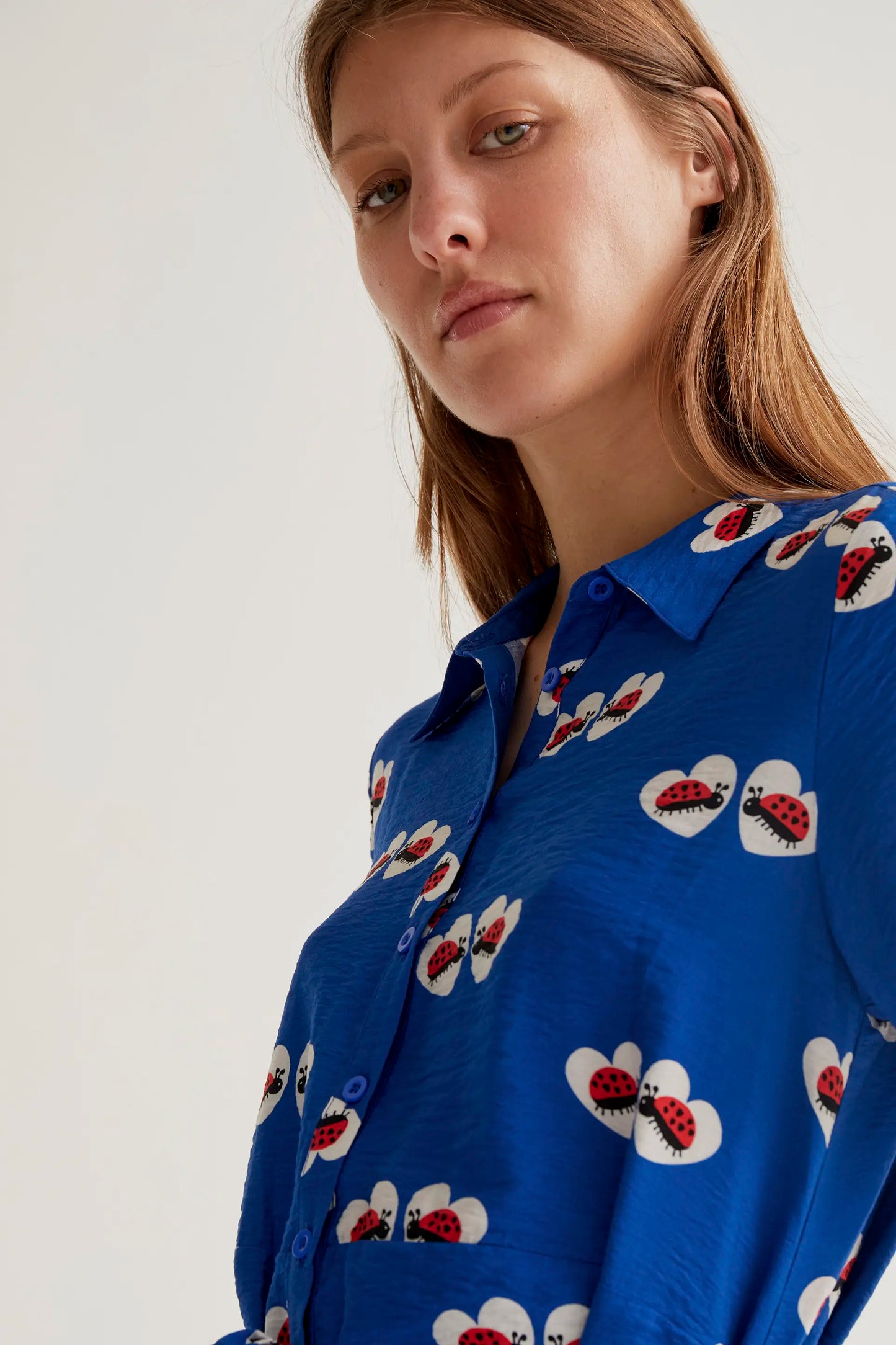 Vestido corto con estampado Coccinella