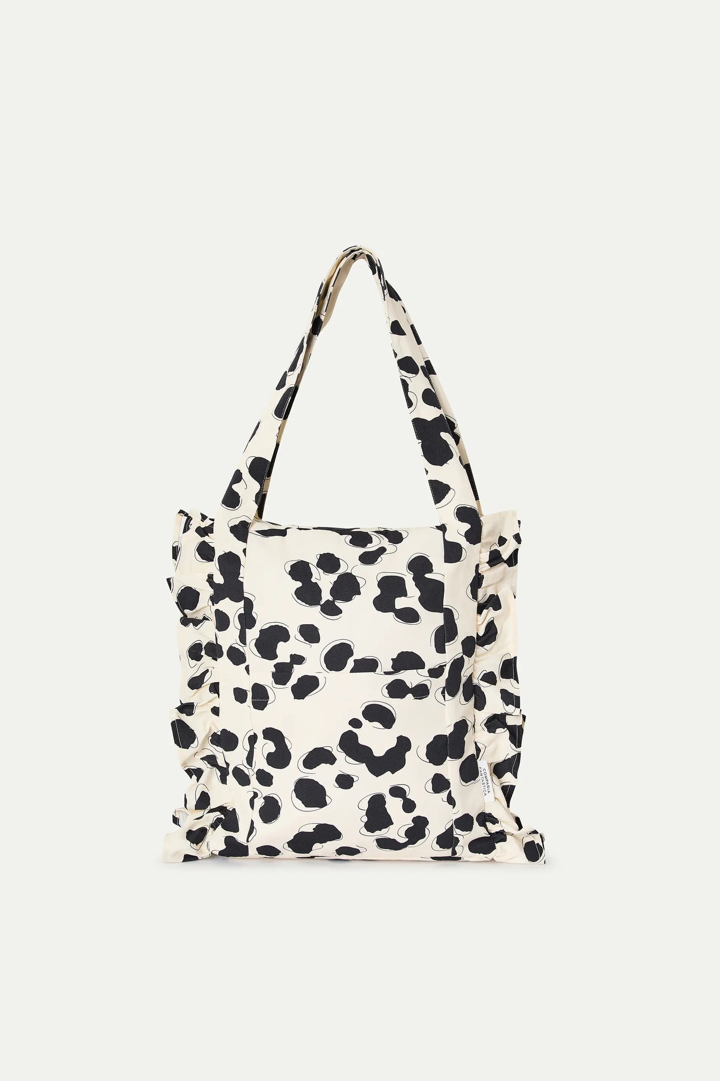 Borsa imbottita con stampa dalmata