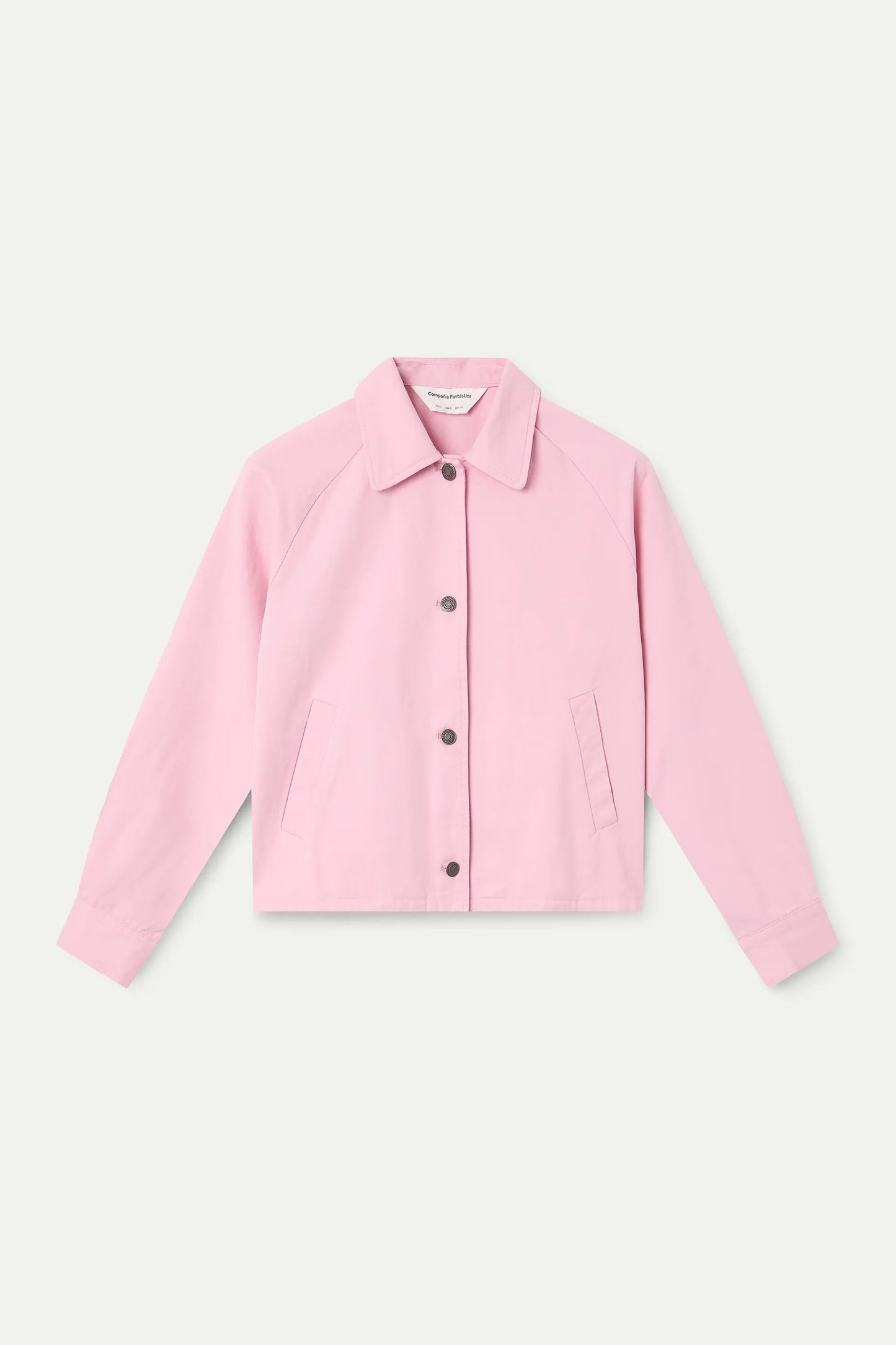 Chaqueta 100% algodón rosa