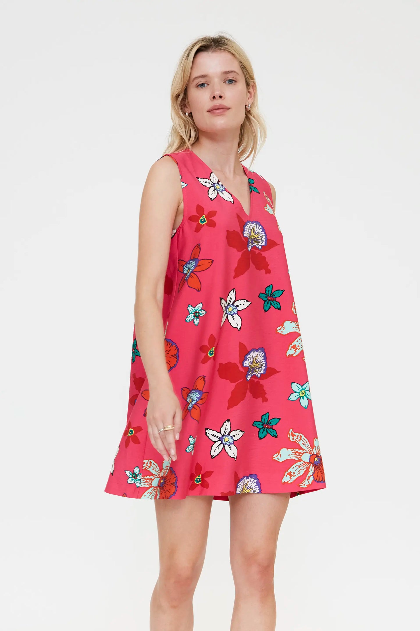 Abito corto con stampa Vanda