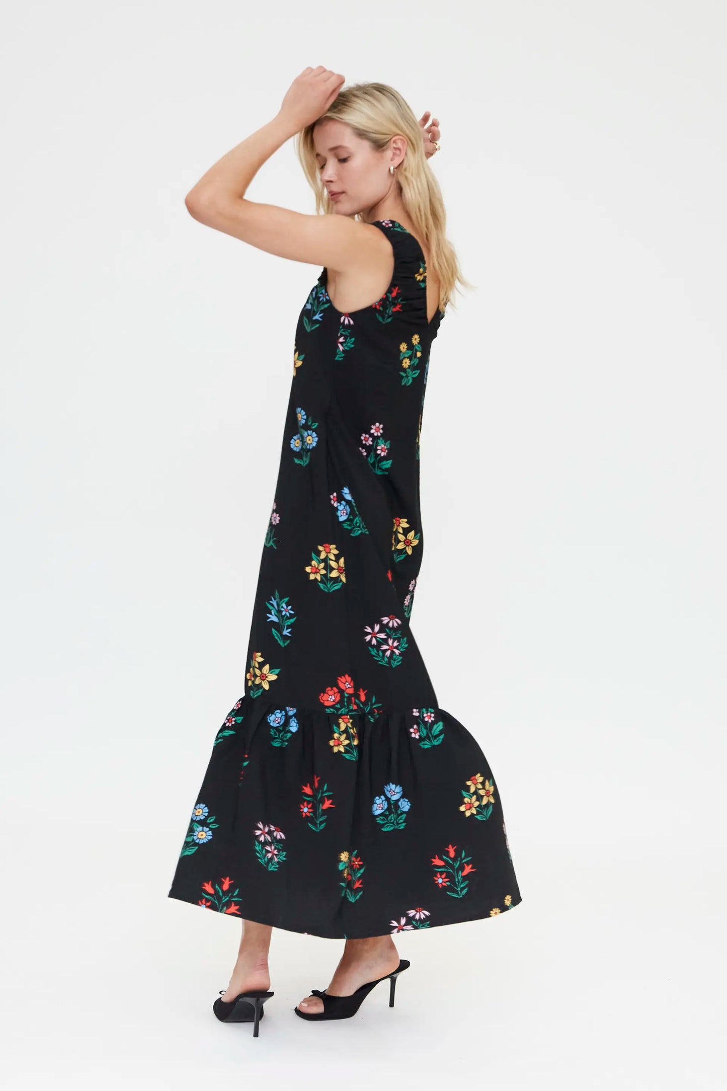 Abito lungo con stampa Multicolor Gardener