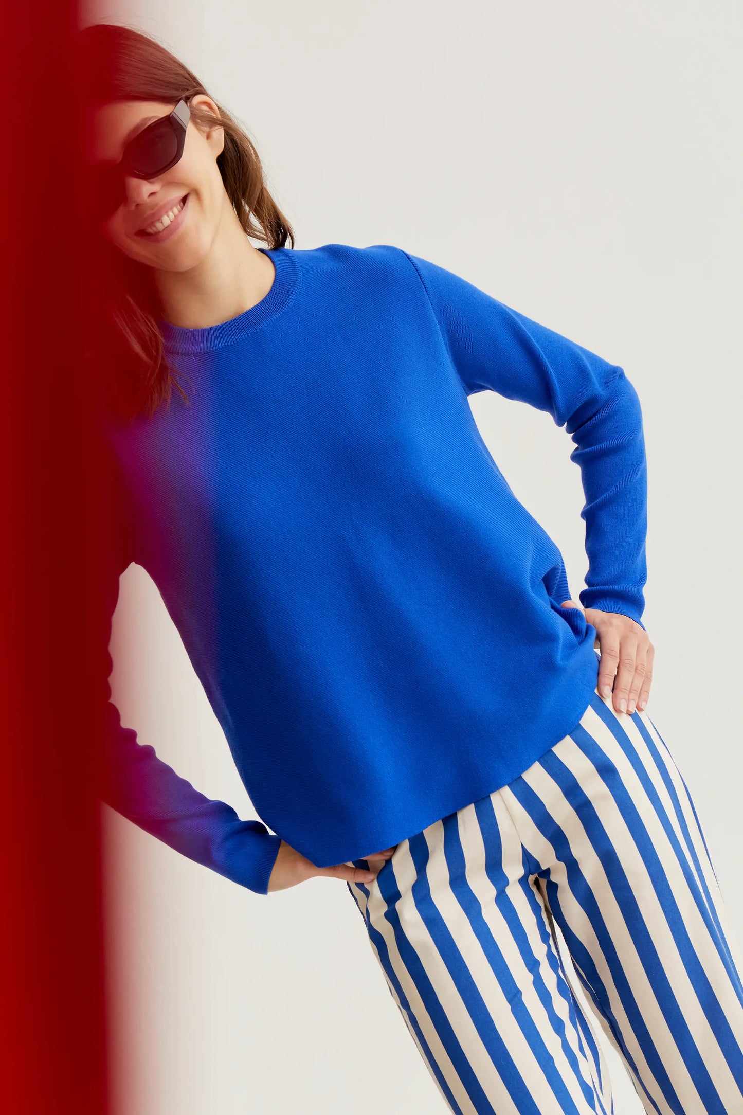 Bamboo Blue Print Trousers