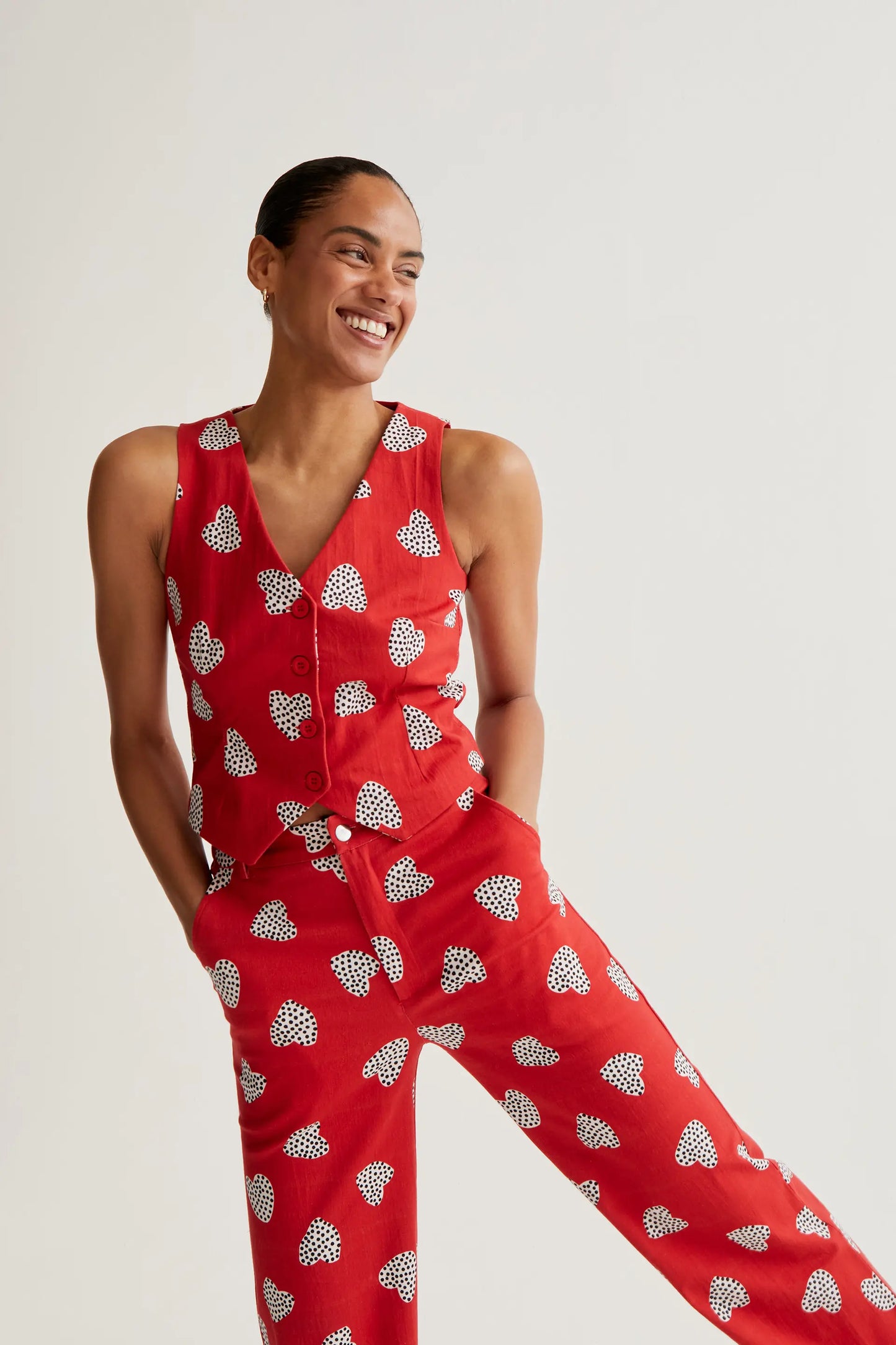 Chaleco con estampado Harmony Red