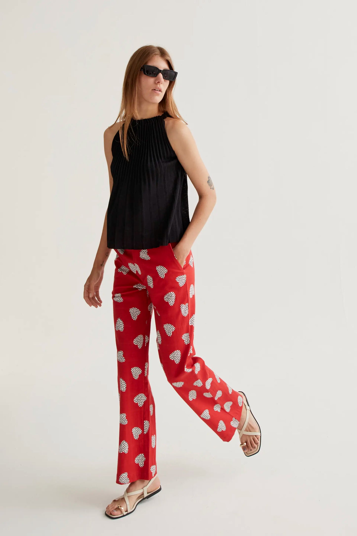 Pantalón con estampado Harmony Red