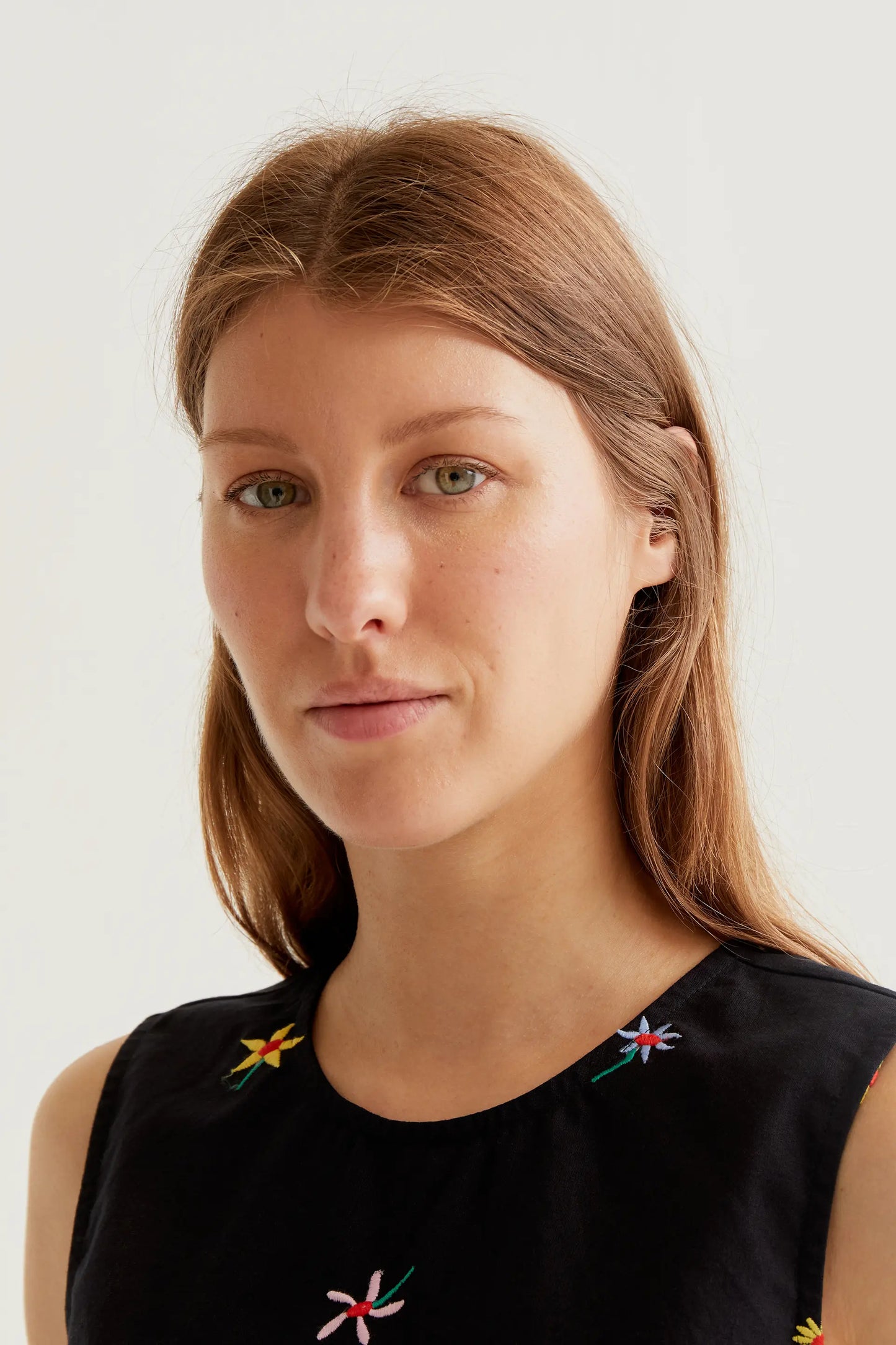 Top de tirantes con estampado Black Gardener Flowers