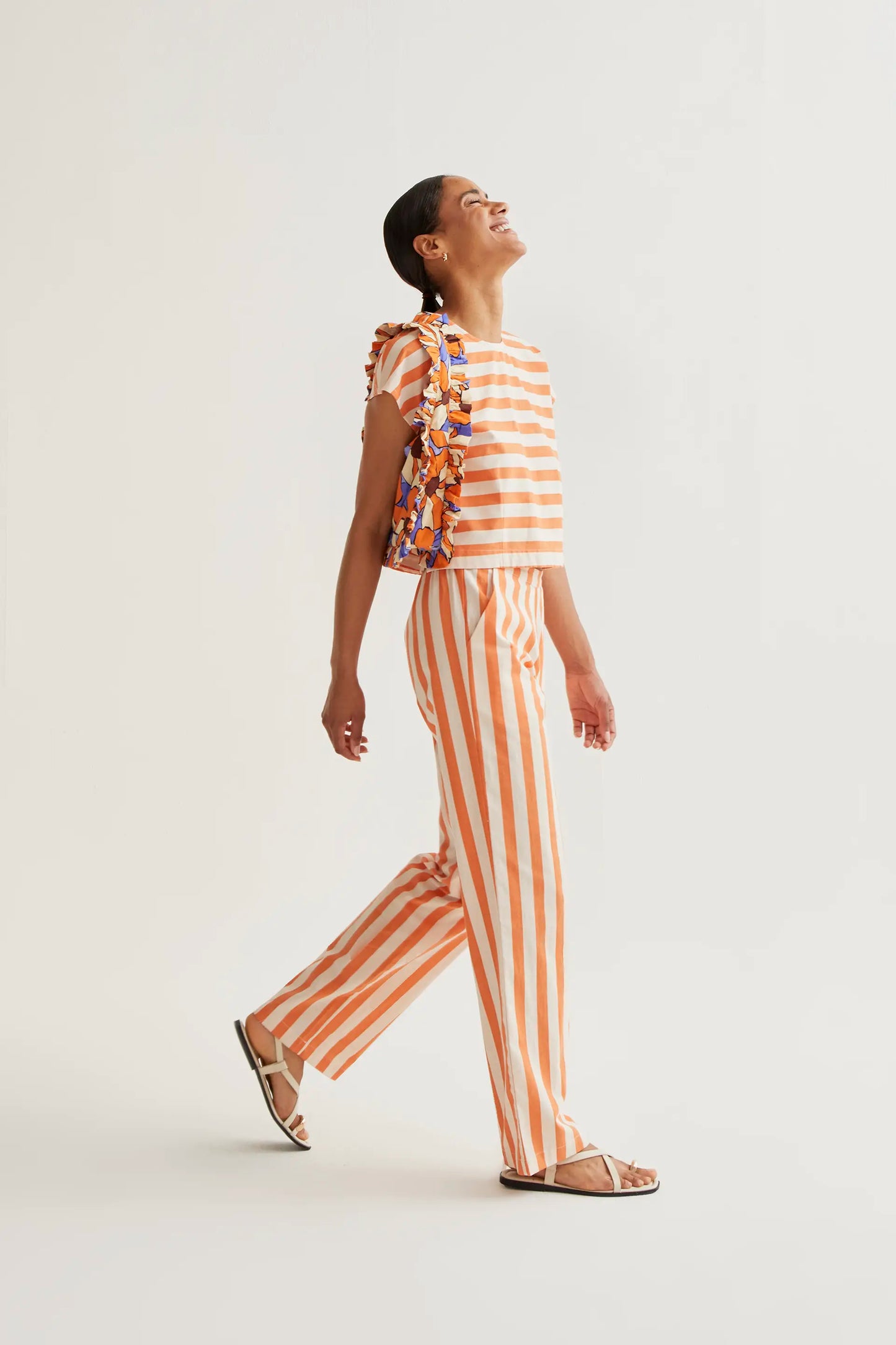 Pantalón con estampado Bamboo Orange