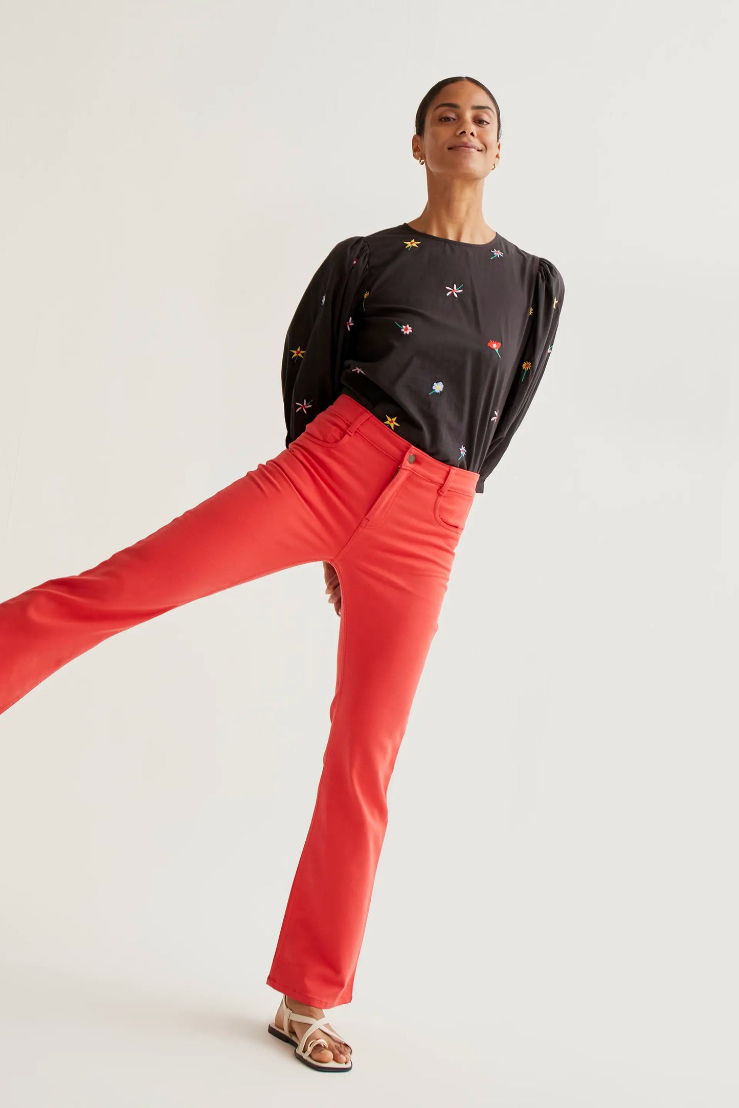 Top con estampado Black Gardener Flowers