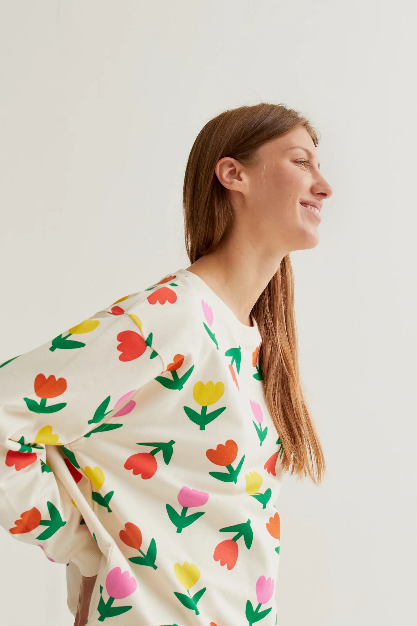 Sudadera con estampado Multicolor Tulips