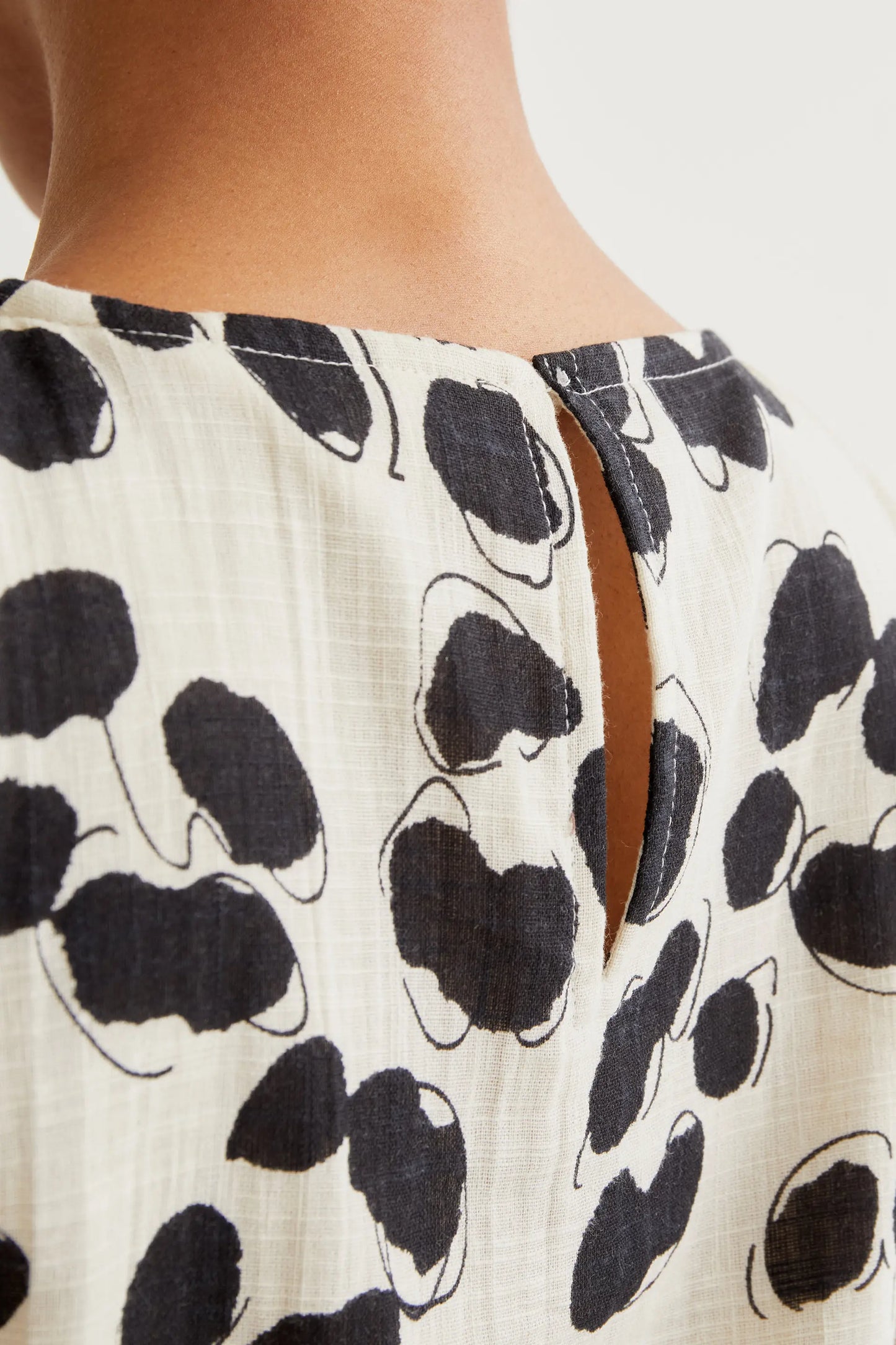 Vestido midi con estampado Dalmatian