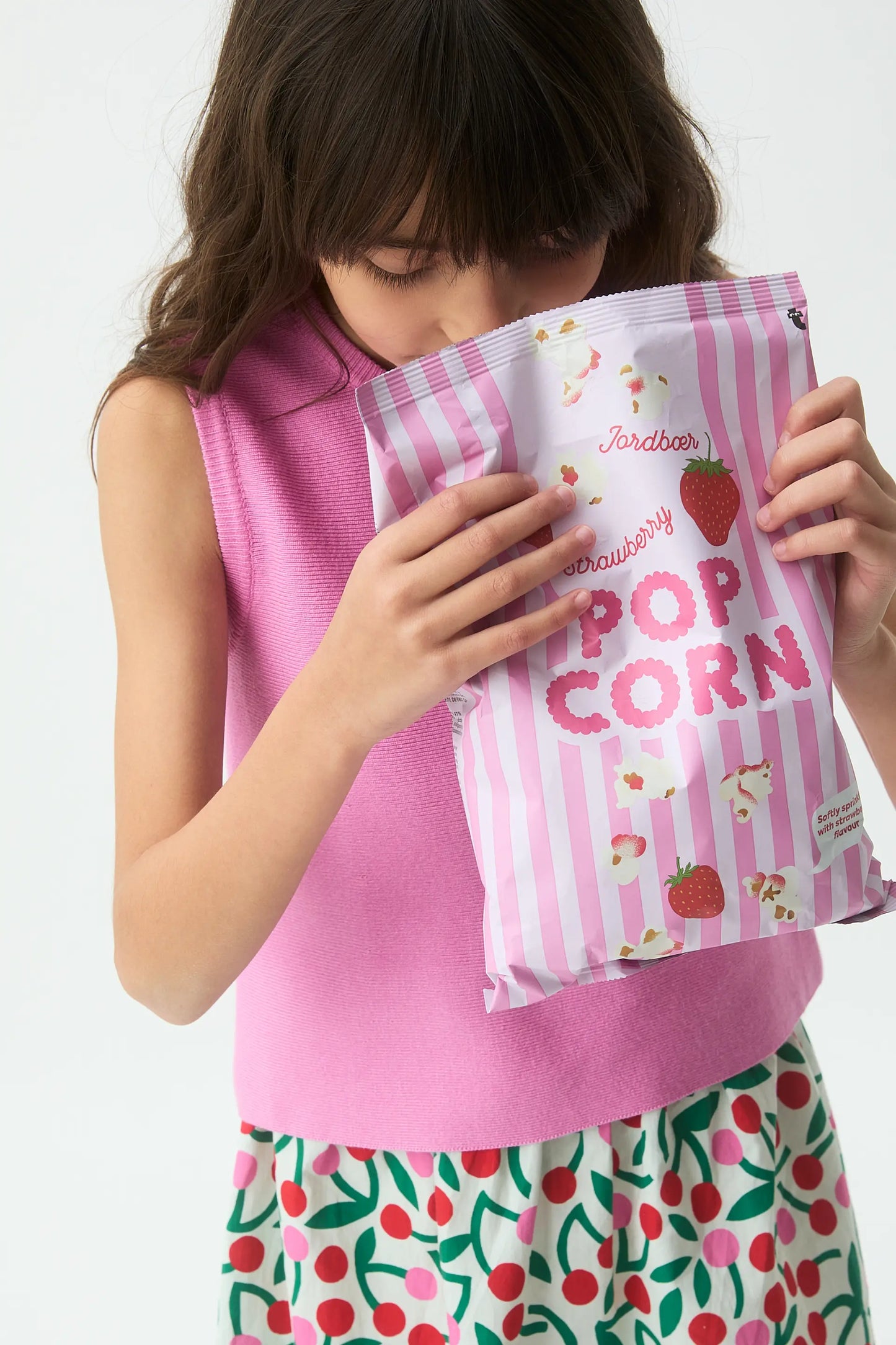 Top de niña punto rosado