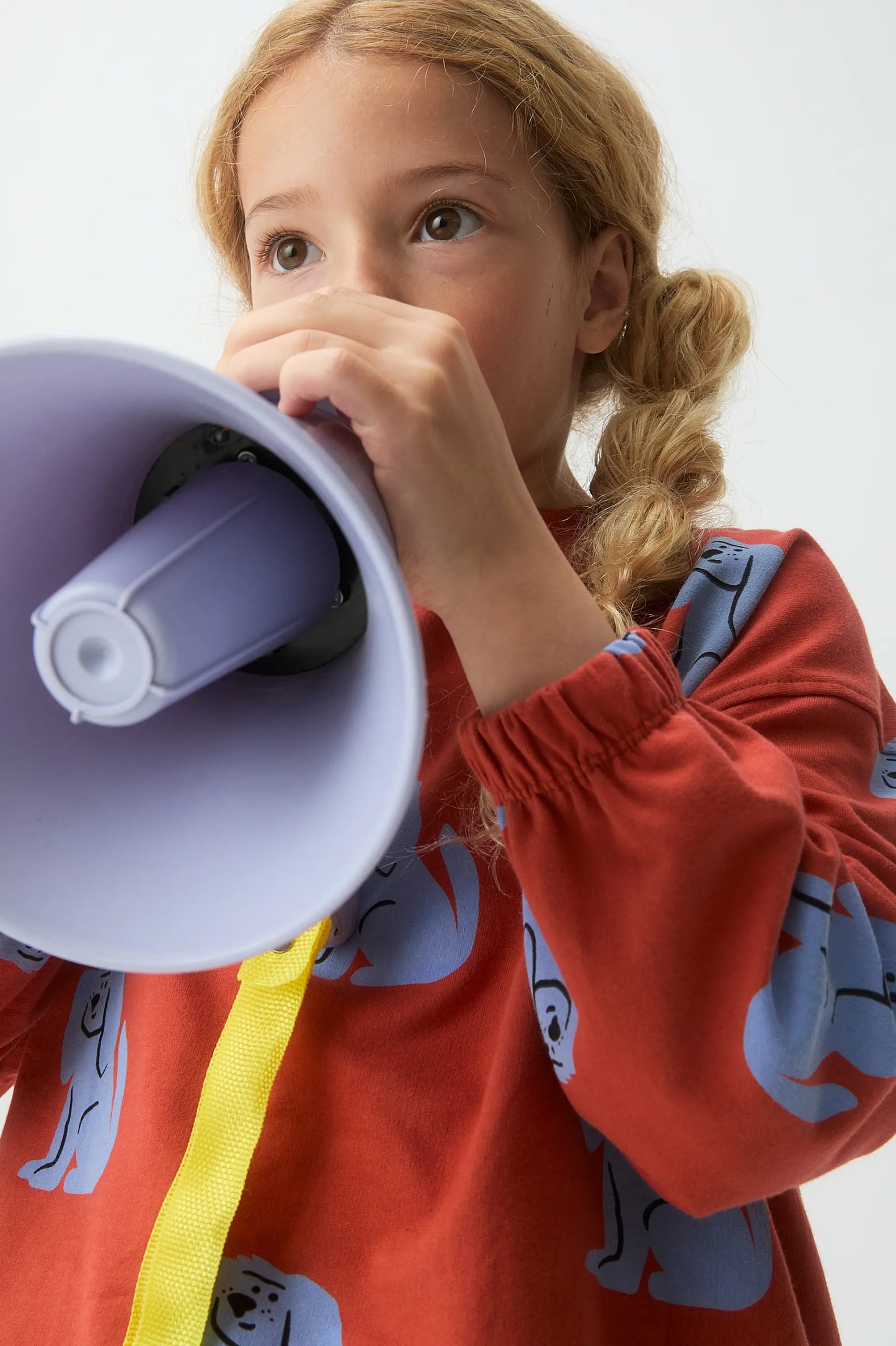 Girl's sweatshirt with puppy print